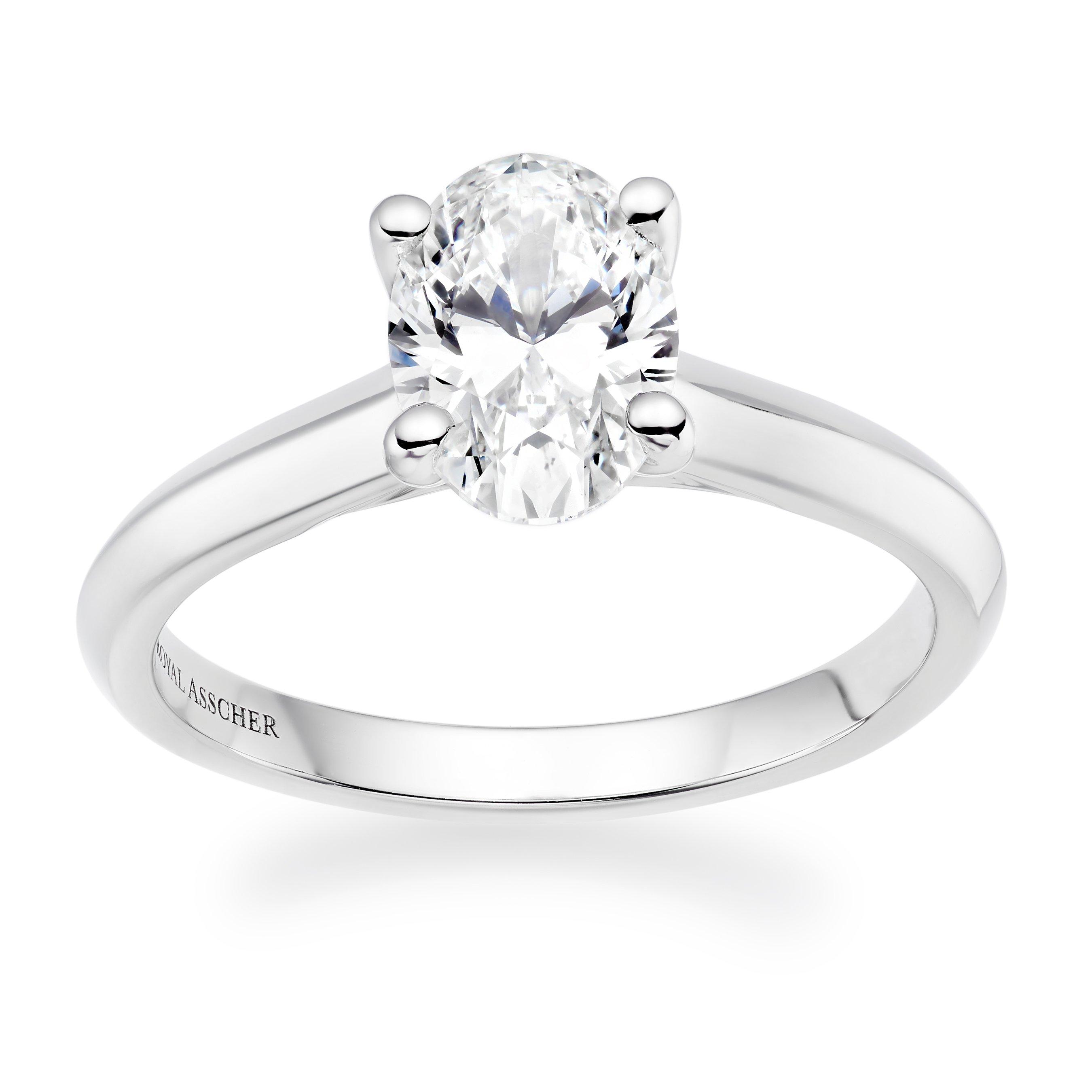 Royal Asscher Diamond Solitaire Ring in Platinum | LOU-0124707 | Loupe