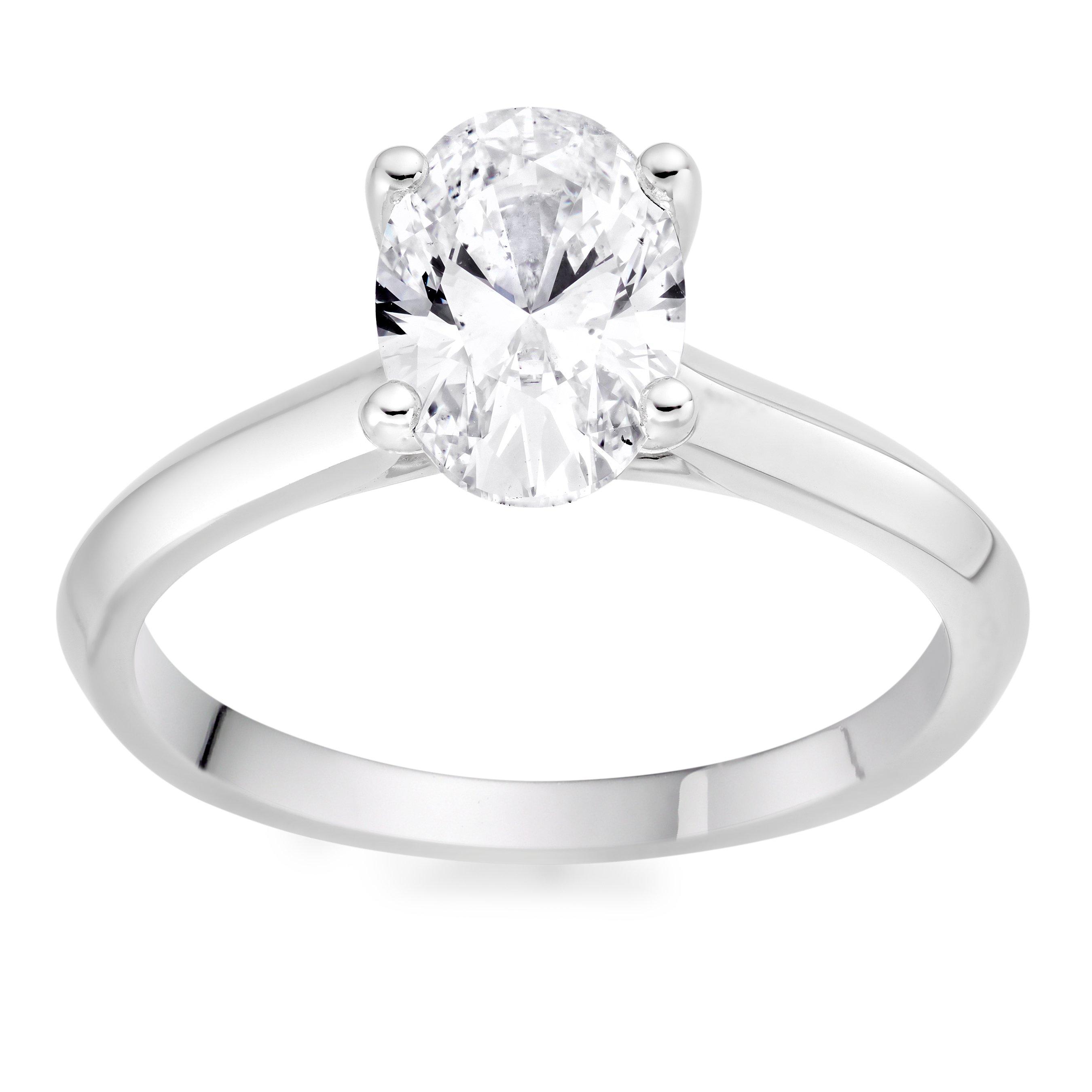 Diamond Solitaire Ring in Platinum