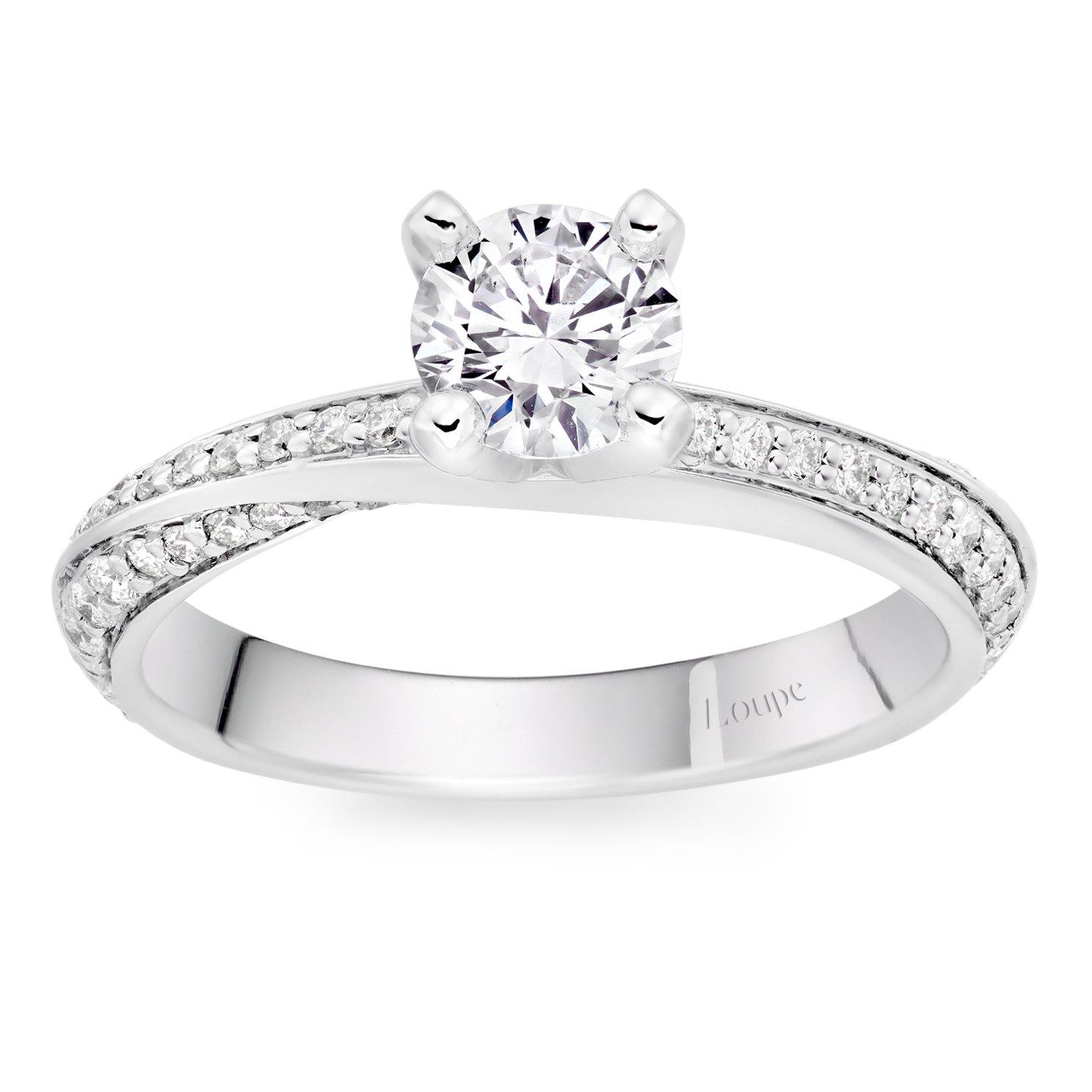 Loupe Spyra Solitaire Diamond Ring in Platinum
