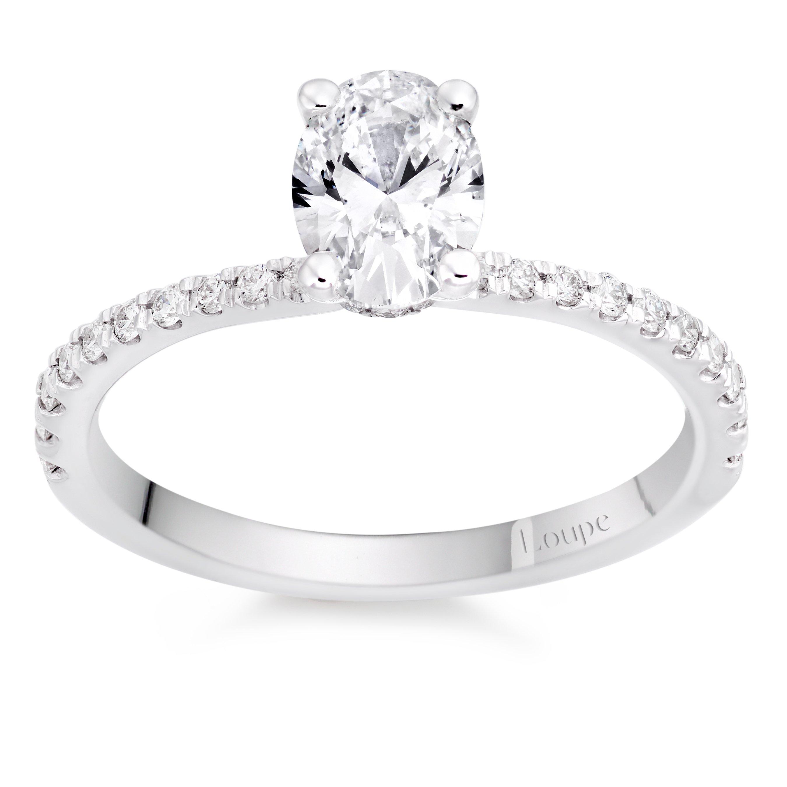 Loupe Confidante Solitaire Diamond Ring in Platinum