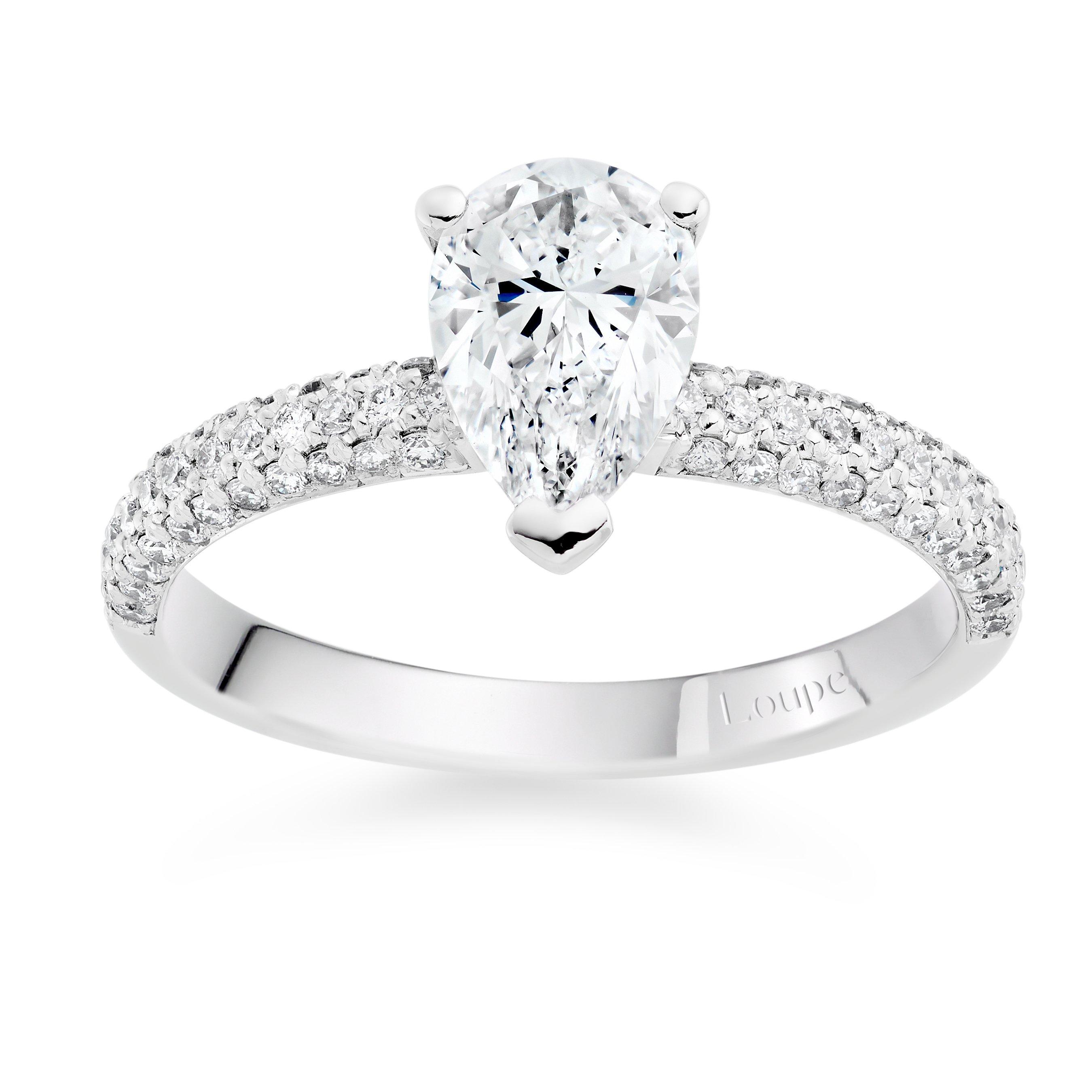 Loupe Asteria Pavé Platinum Diamond Ring 
                