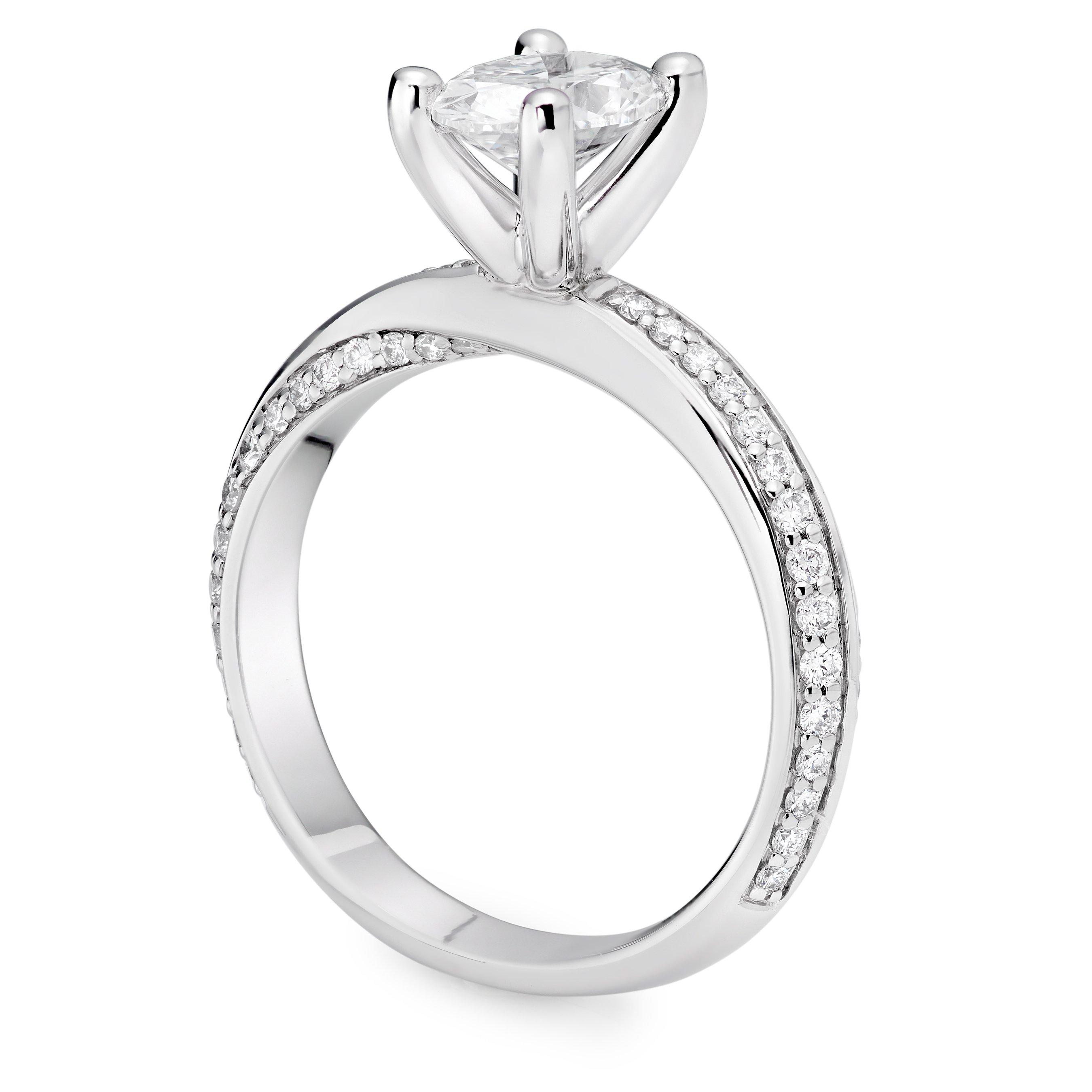 Loupe Spyra Solitaire Platinum Diamond Ring
                