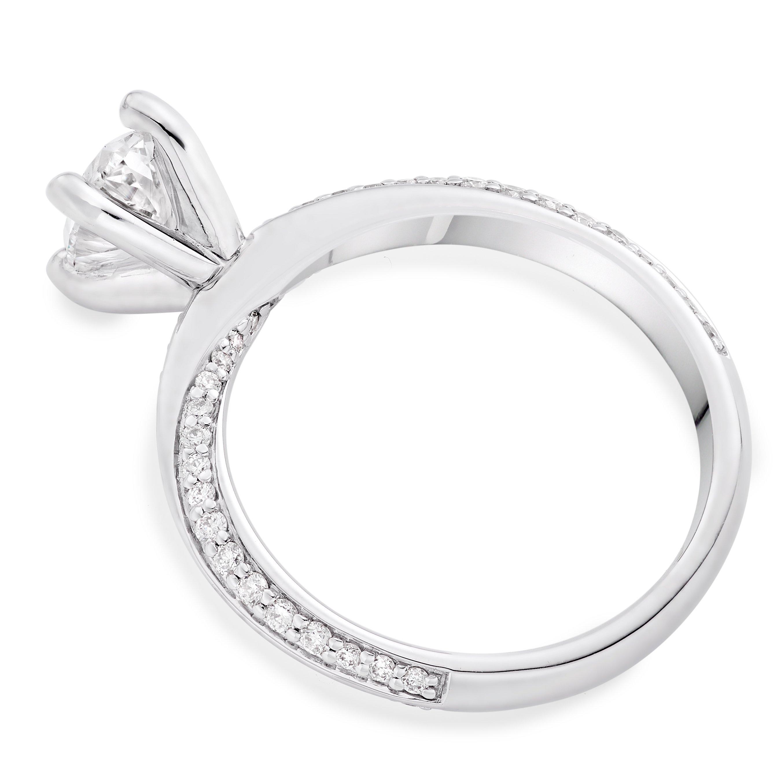 Loupe Spyra Solitaire Platinum Diamond Ring
                