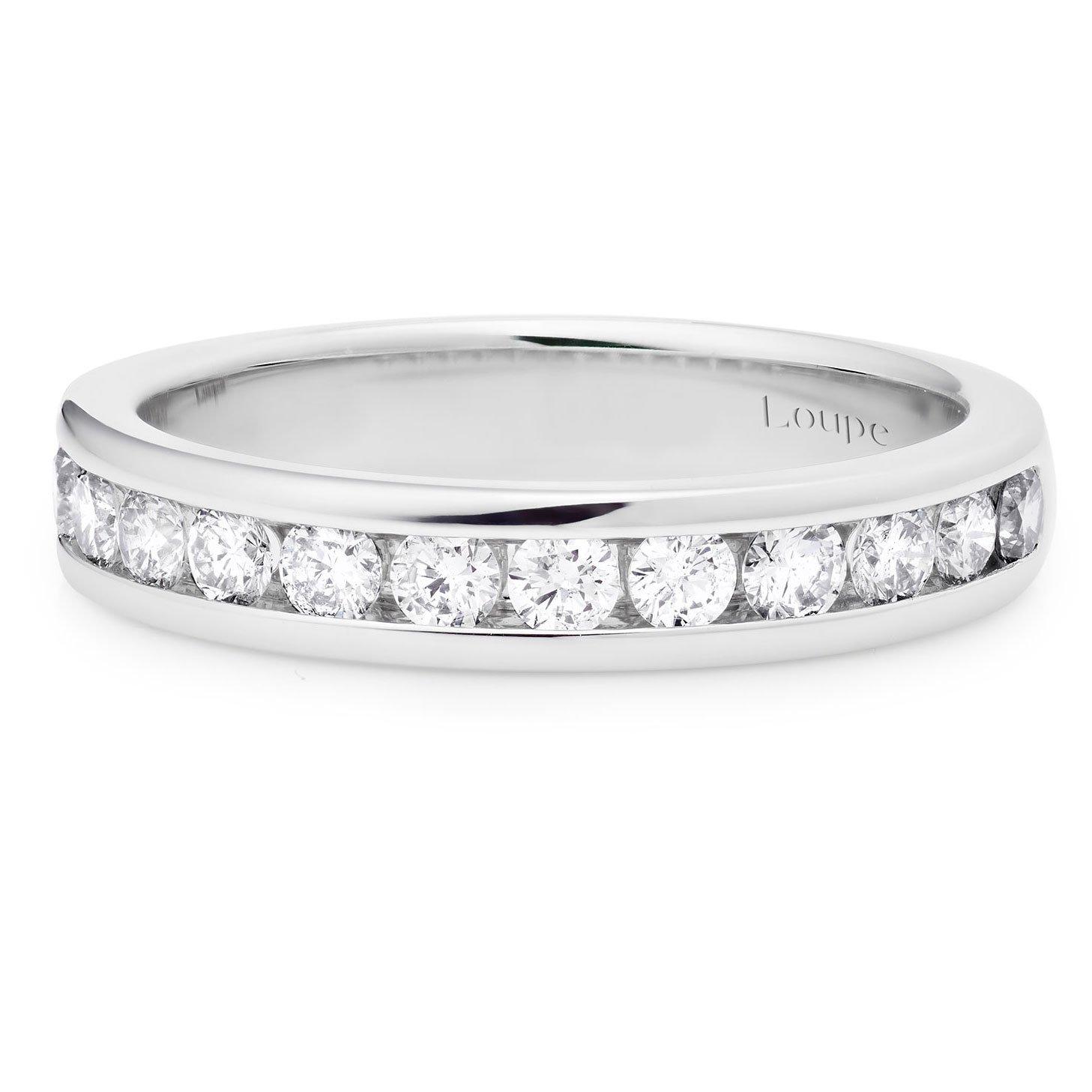 Loupe Icons Diamond Wedding Ring in Platinum
