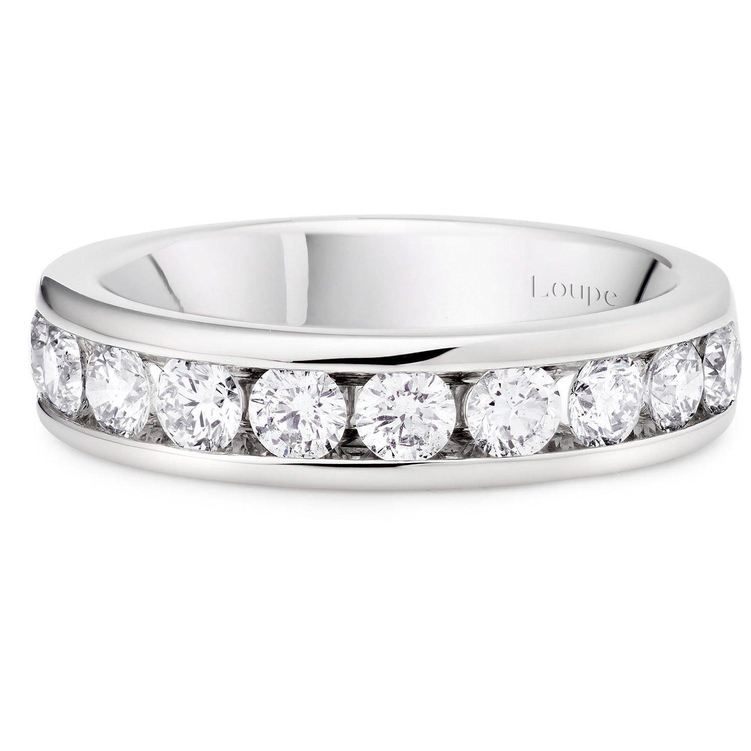 Loupe Icons Diamond Wedding Ring in Platinum