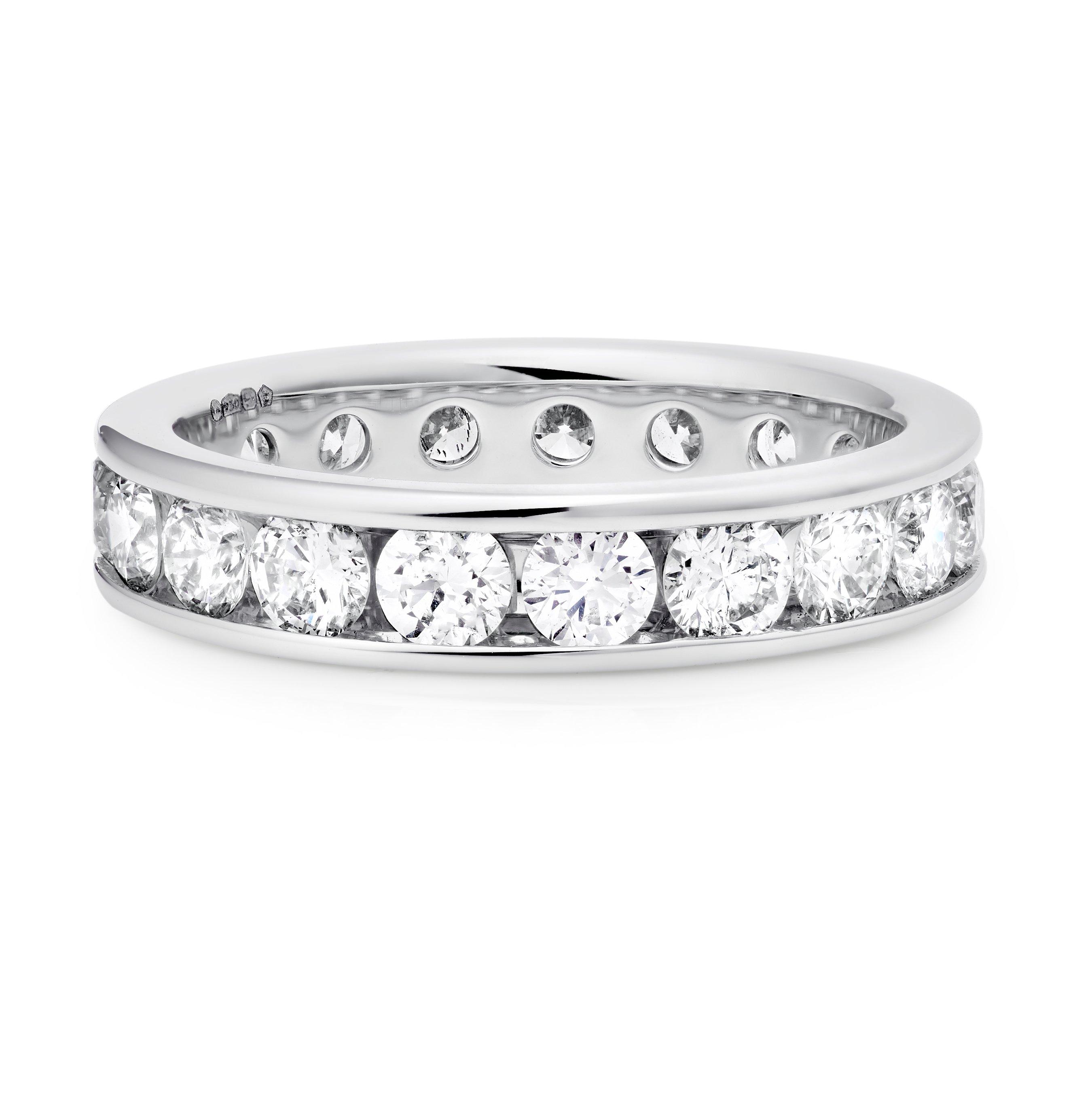 Loupe Icons Diamond Wedding Ring in Platinum