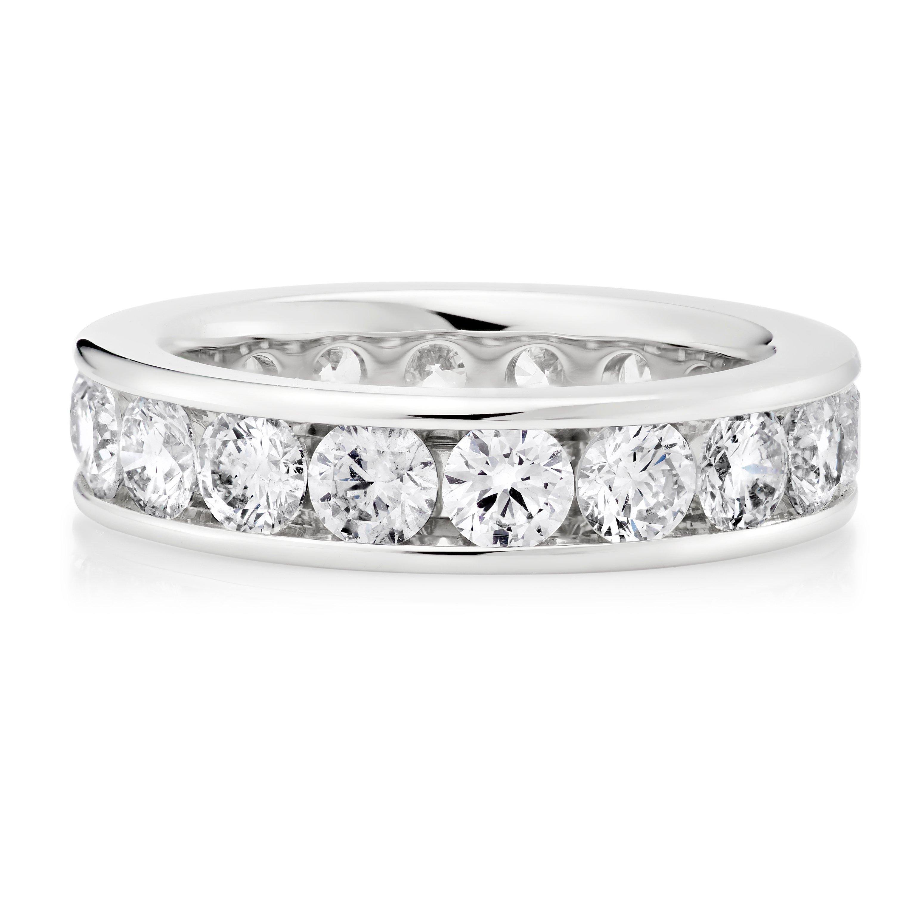 Loupe Icons Diamond Wedding Ring in Platinum