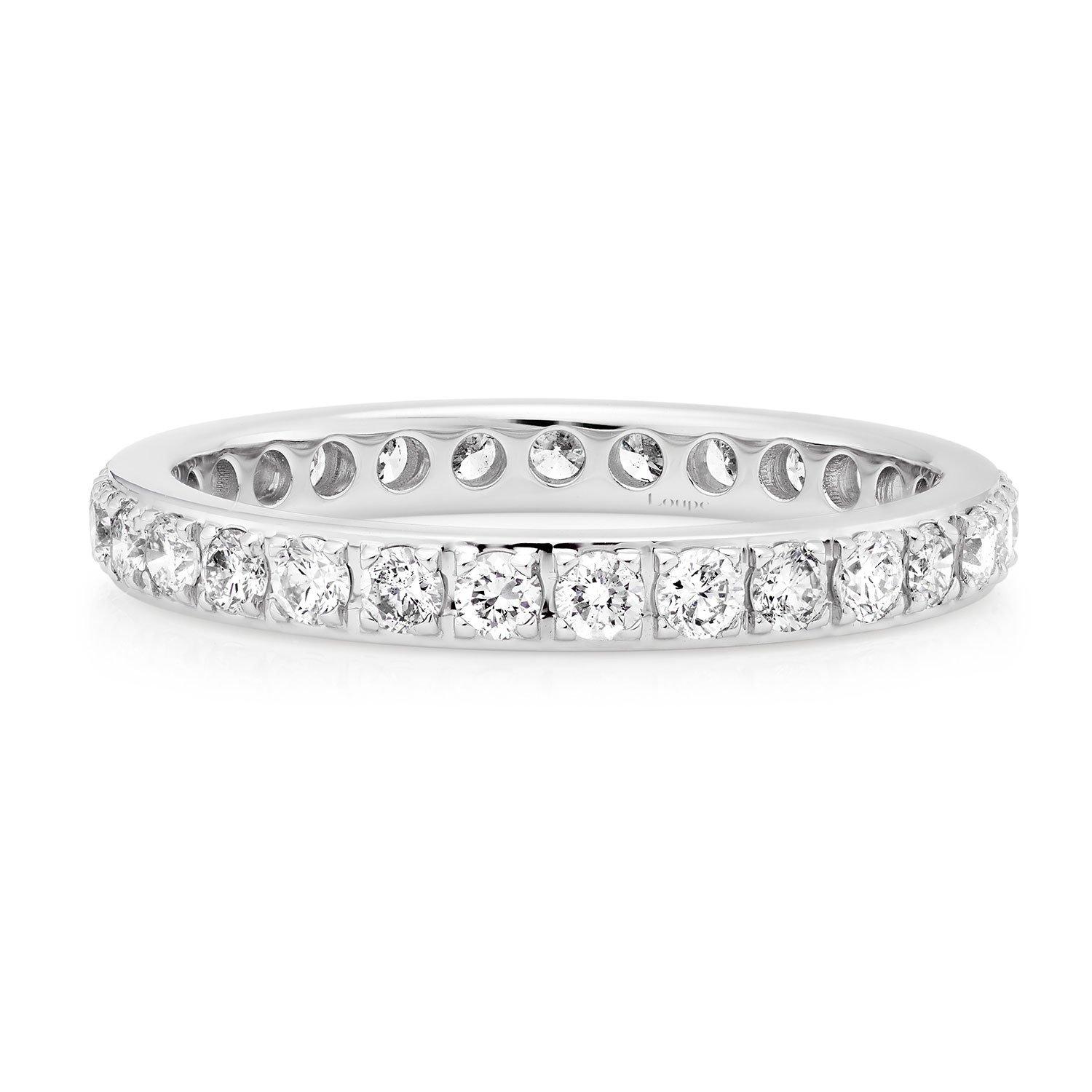 Loupe Icons Diamond Wedding Ring in Platinum