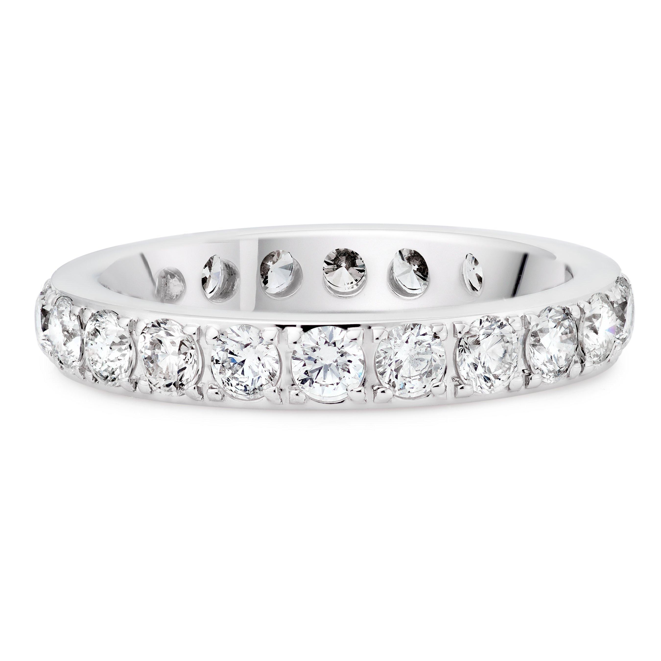 Loupe Icons Diamond Wedding Ring in Platinum