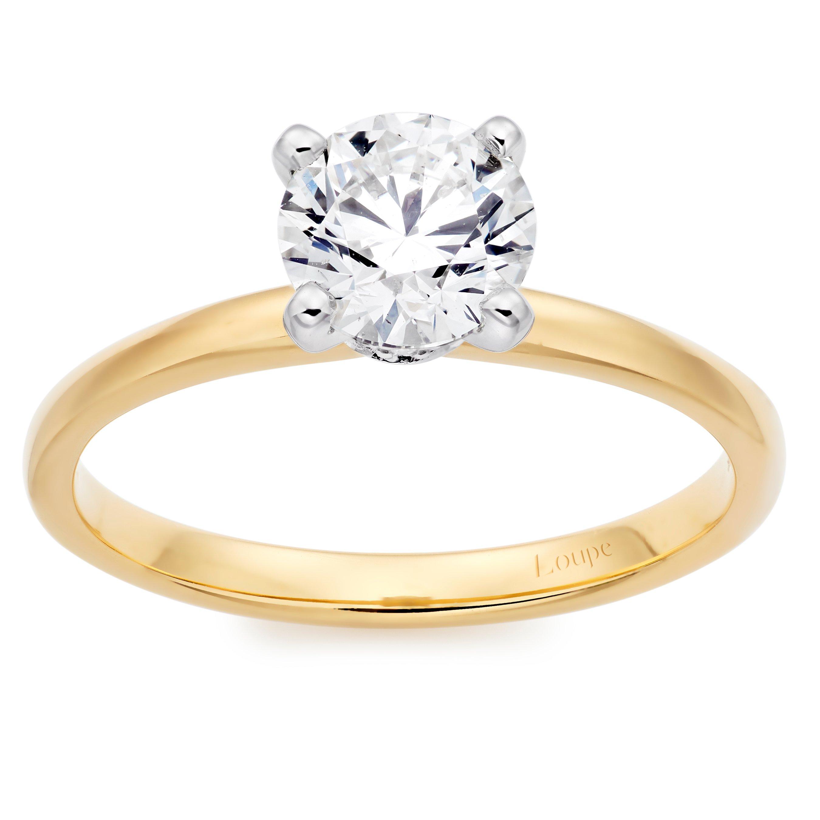 Loupe Confidante Solitaire Diamond Ring in 18ct Yellow Gold