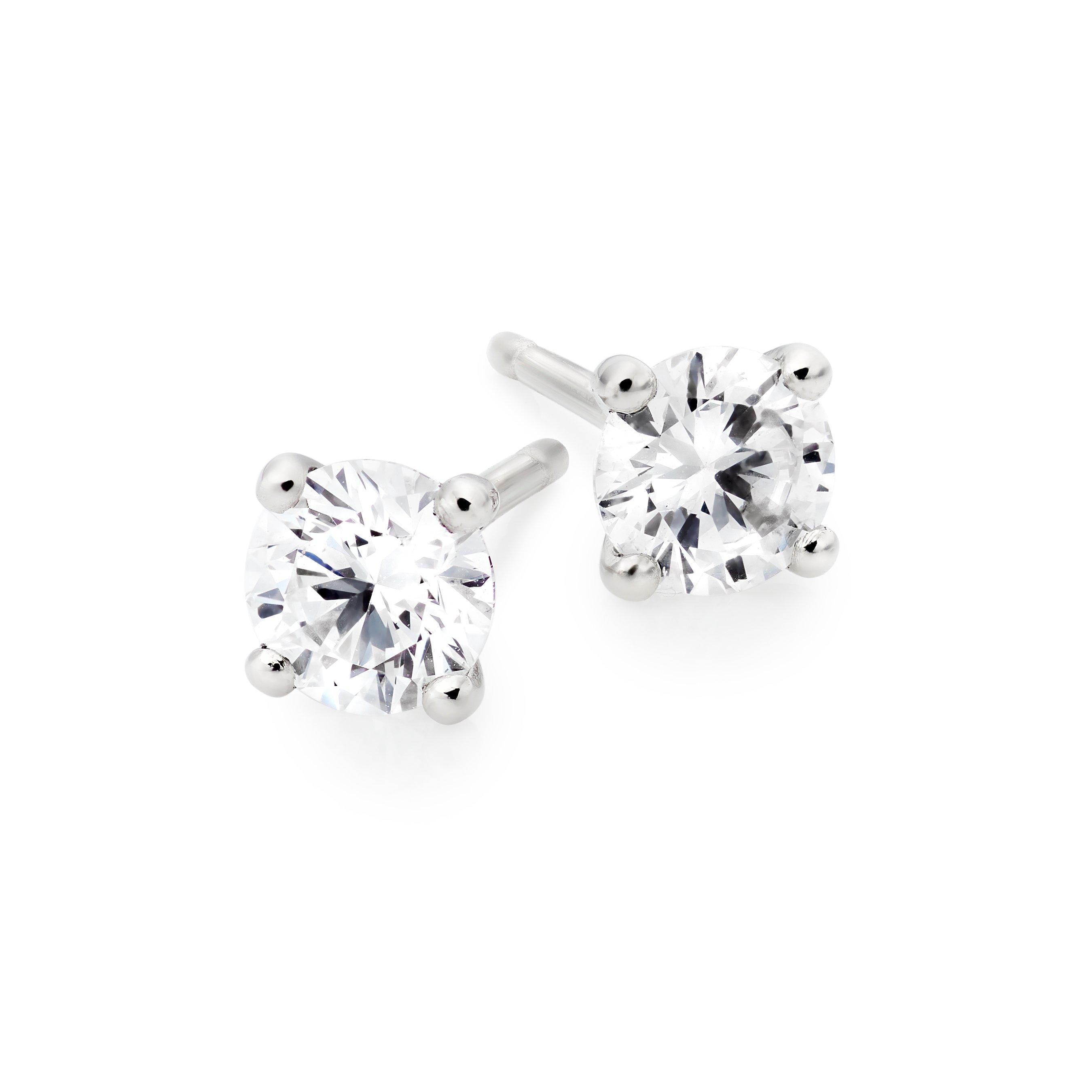 Loupe Icons Diamond Stud Earrings in Platinum | LOU-0122009 | Loupe