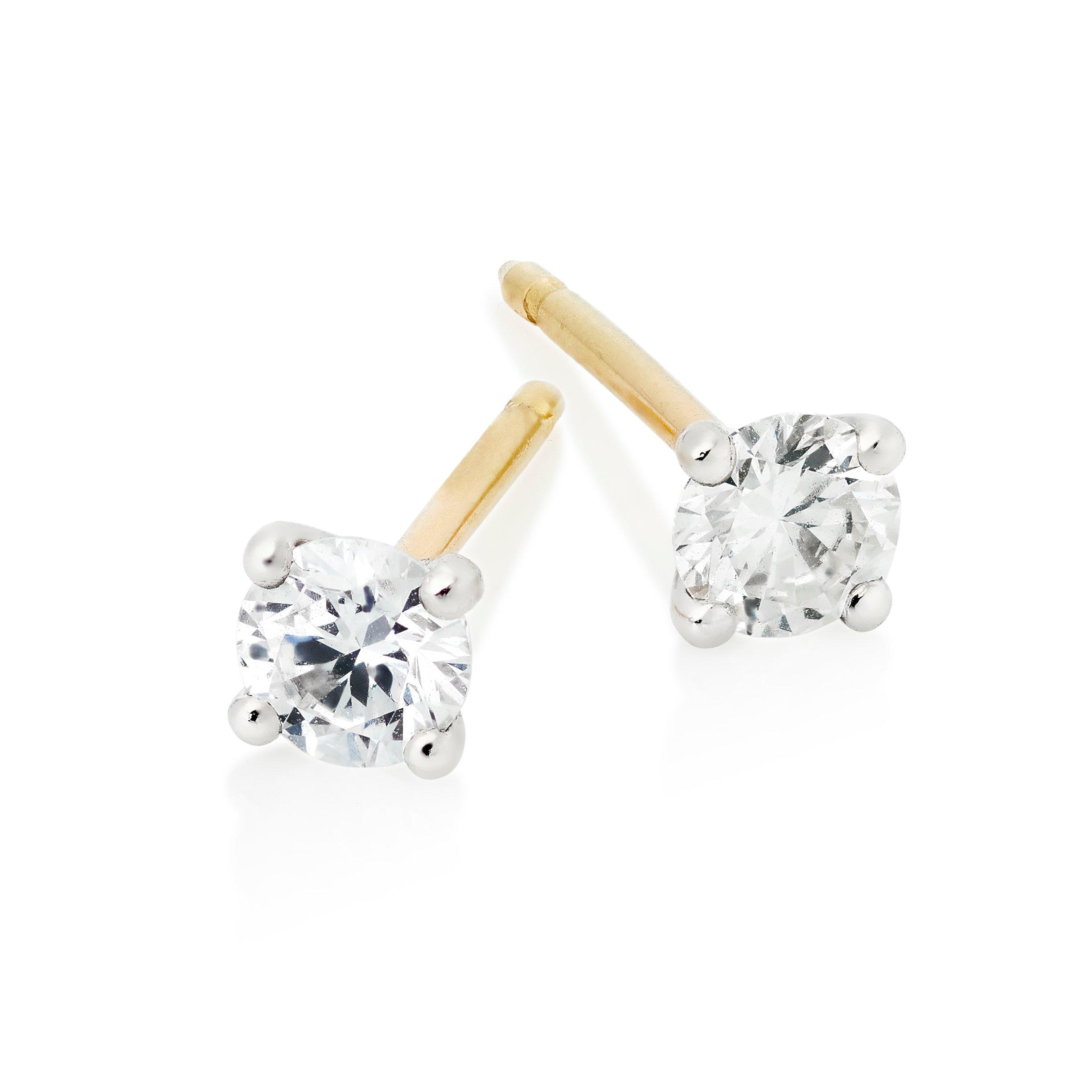 Loupe Icons Diamond Stud Earrings in 18ct Yellow Gold