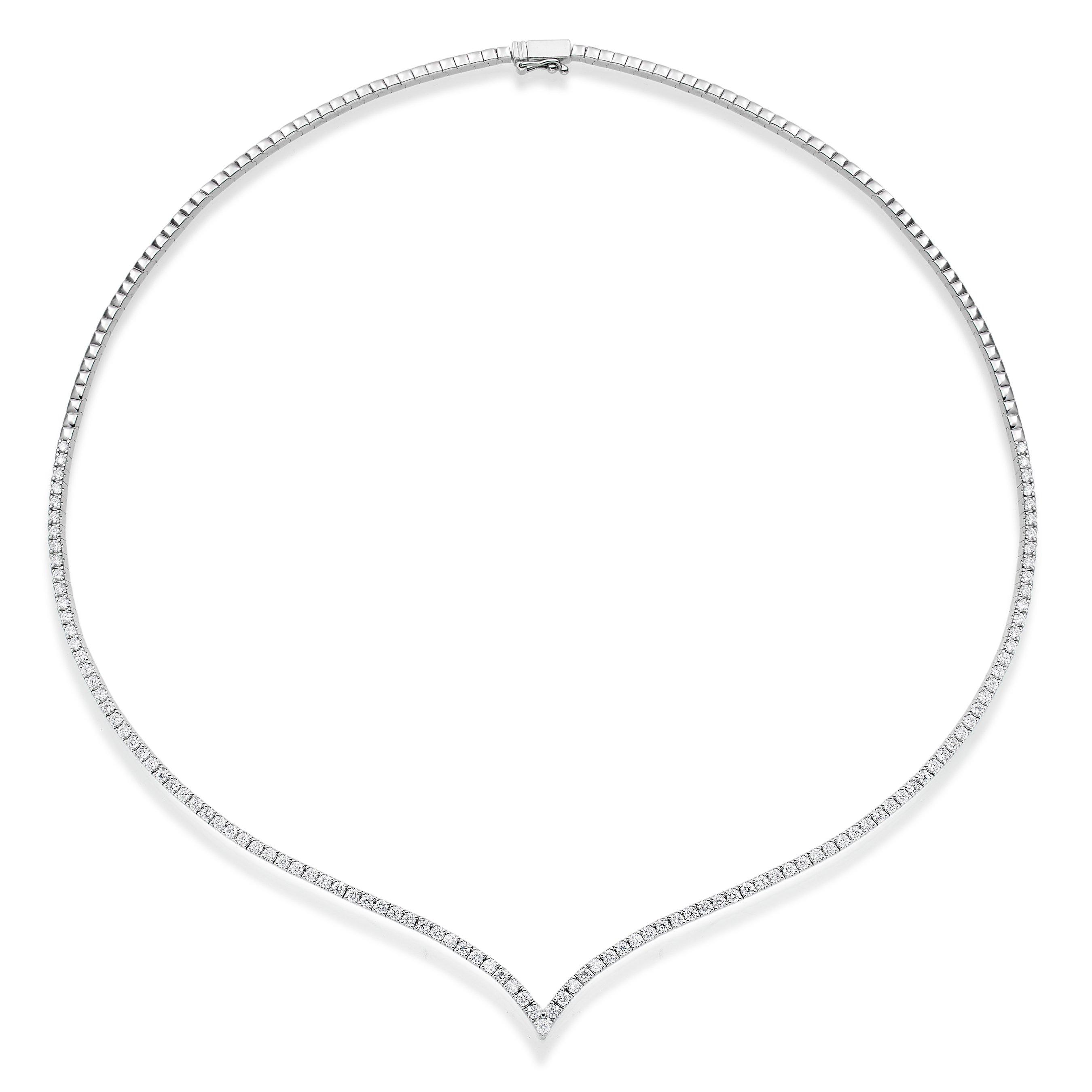 Loupe Icons Diamond Necklace in 18ct White Gold