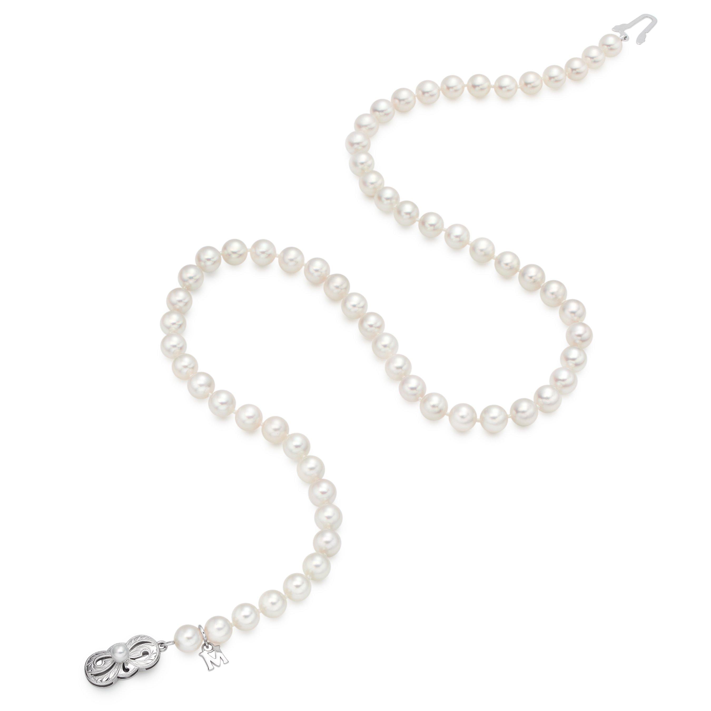 Mikimoto Classic Pearl Necklace in 18ct White Gold