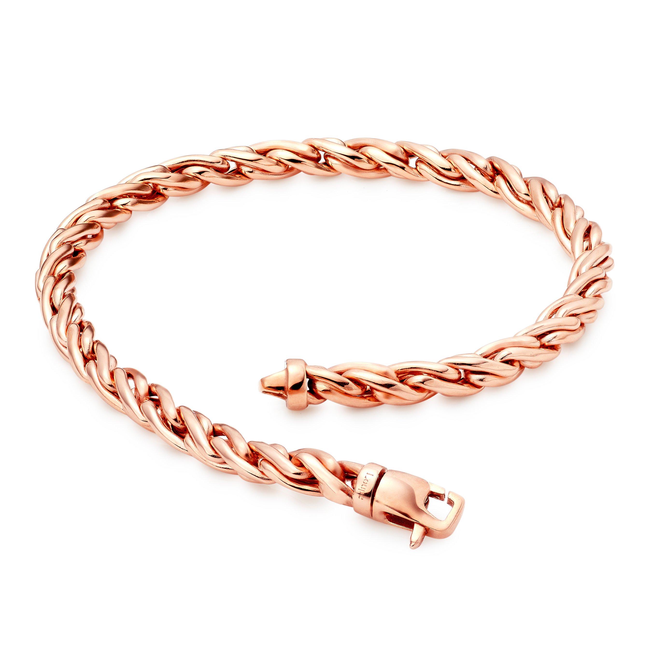 Loupe Solar Twist Bracelet in 18ct Rose Gold