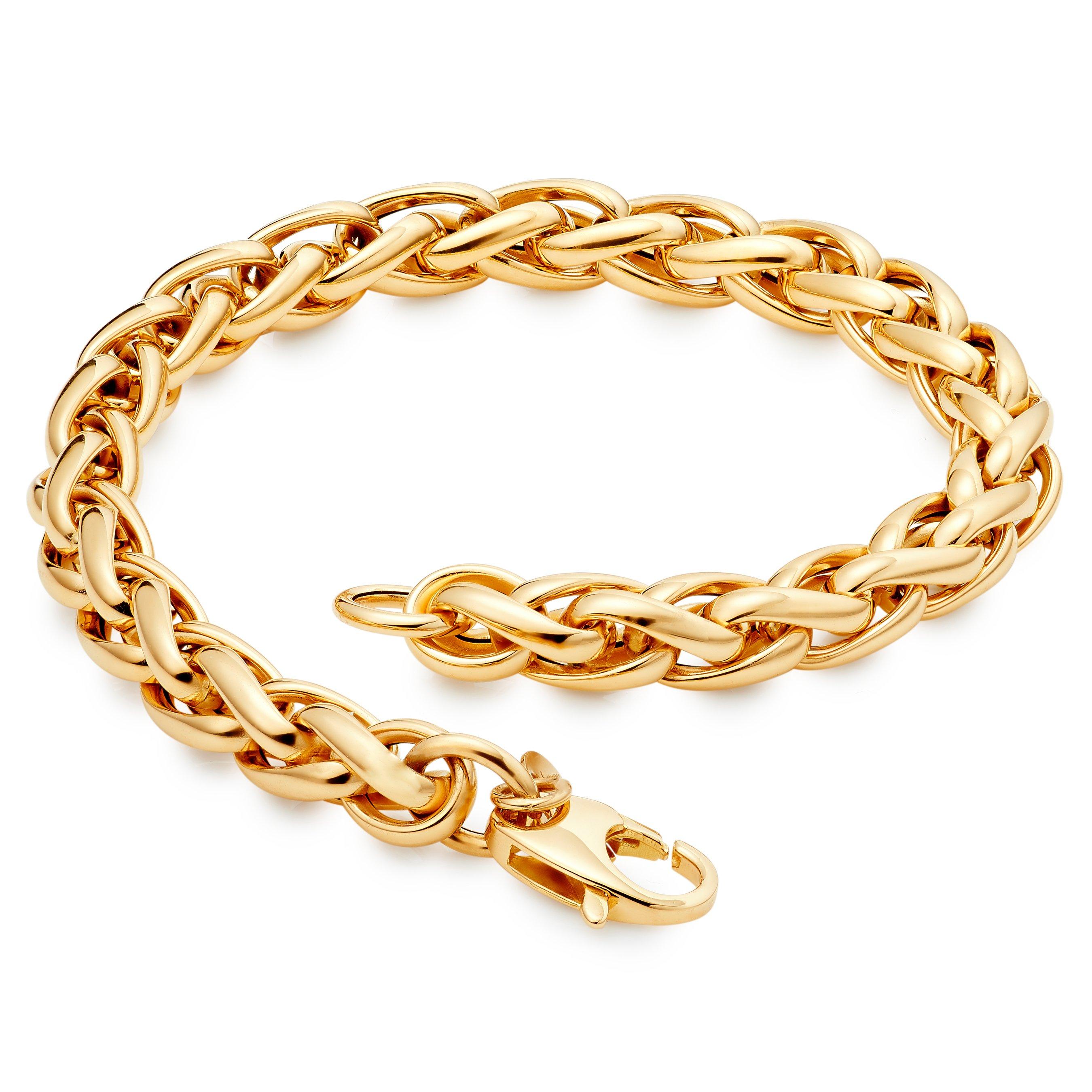 Solar Palmier Bracelet in 18ct Yellow Gold