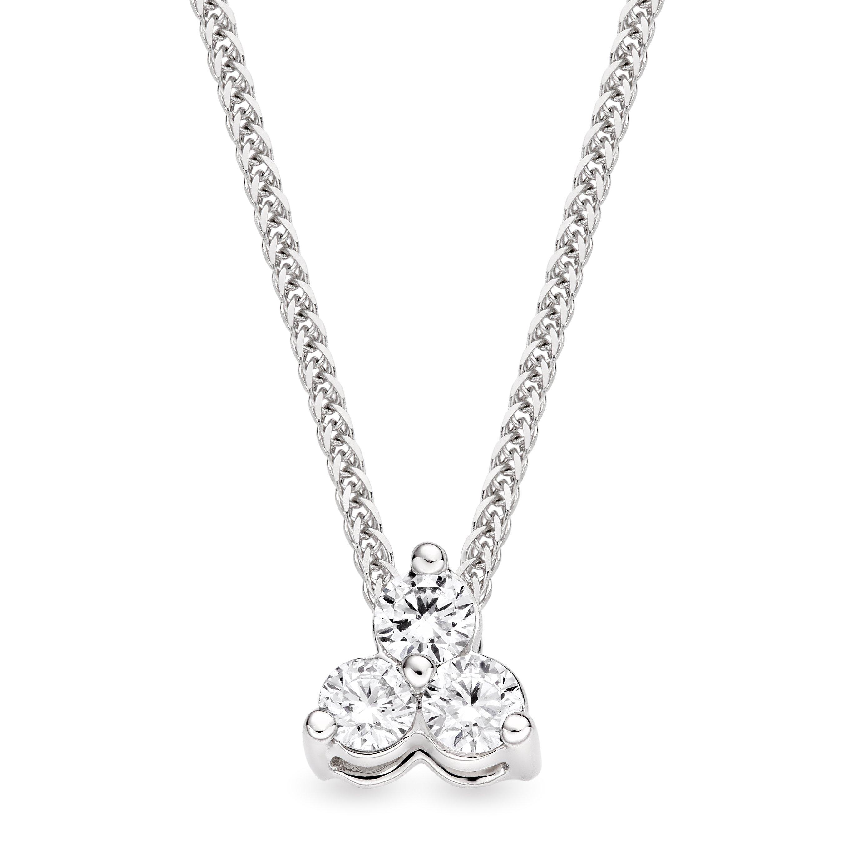 Loupe Confection Diamond Pendant in 18ct White Gold