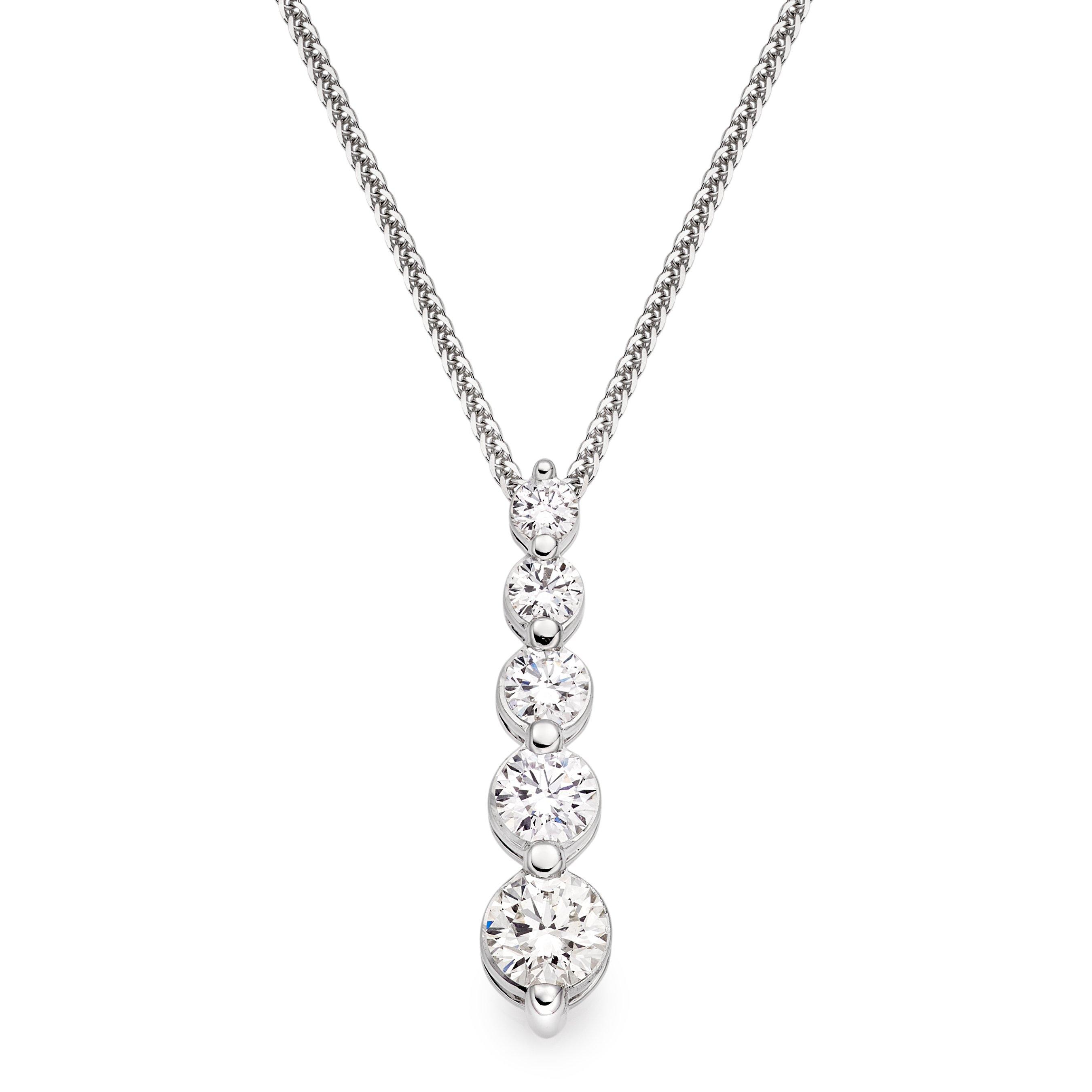 Loupe Icons Diamond Pendant in 18ct White Gold