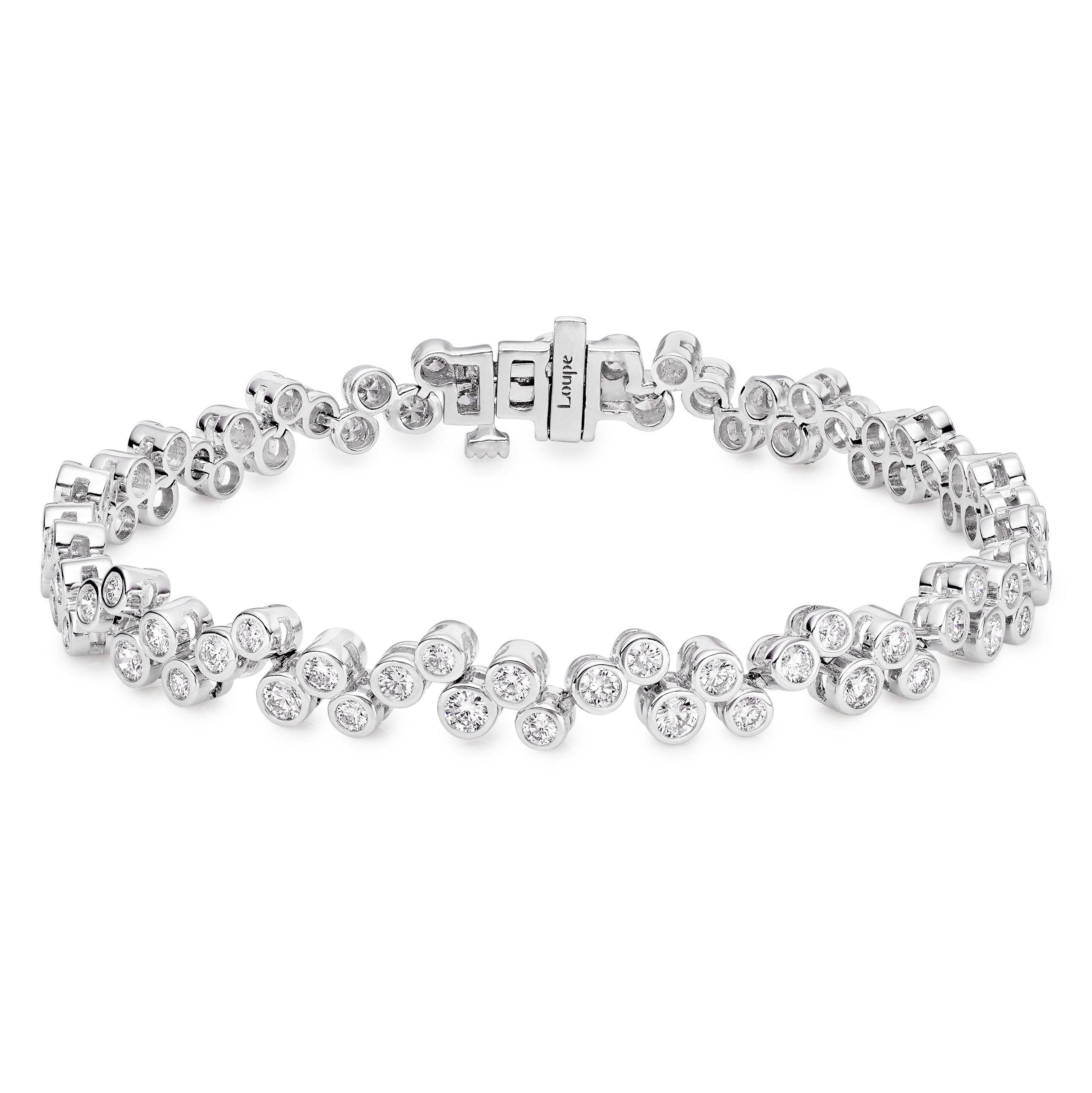 Loupe Icons Diamond Bracelet in 18ct White Gold | LOU-0126129 | Loupe