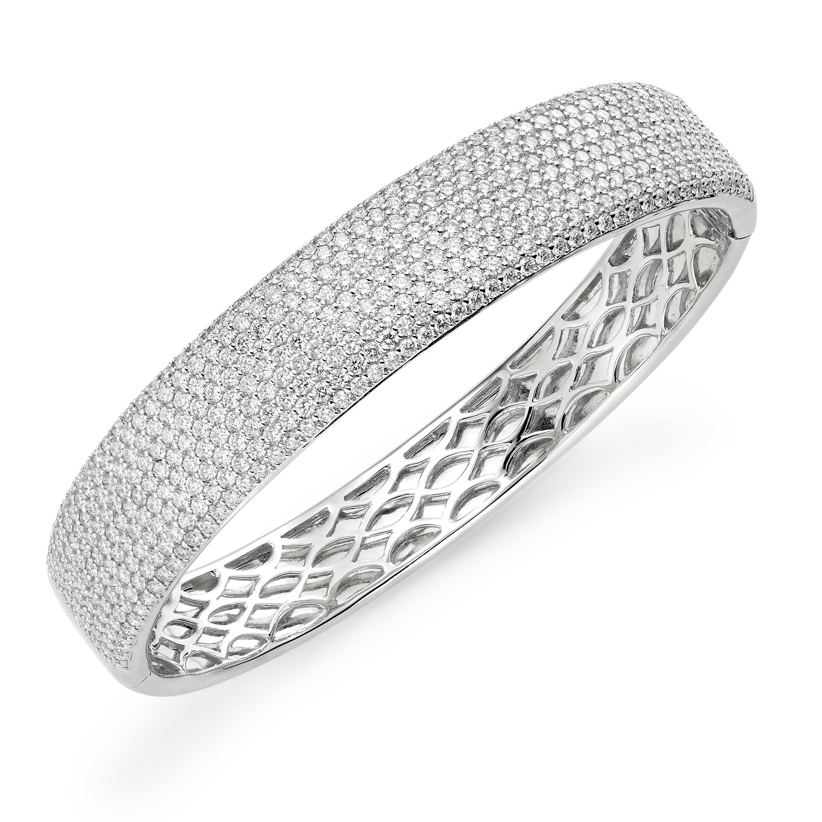 Loupe Delectables Diamond Bangle in 18ct White Gold