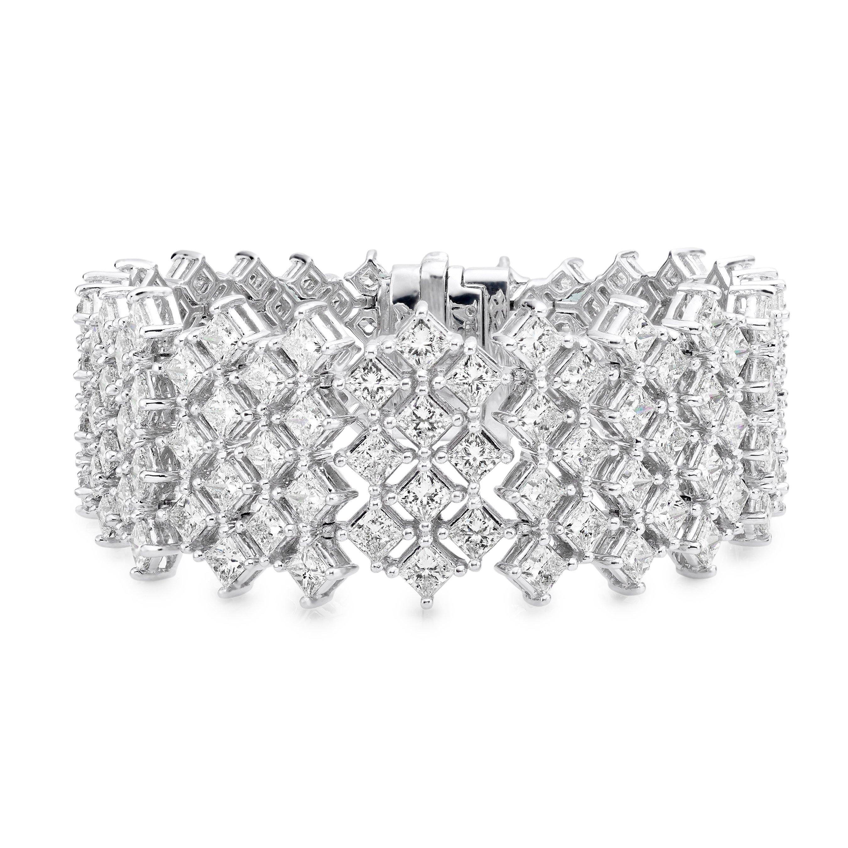 Loupe Delectables Diamond Cuff Bracelet in 18ct White Gold