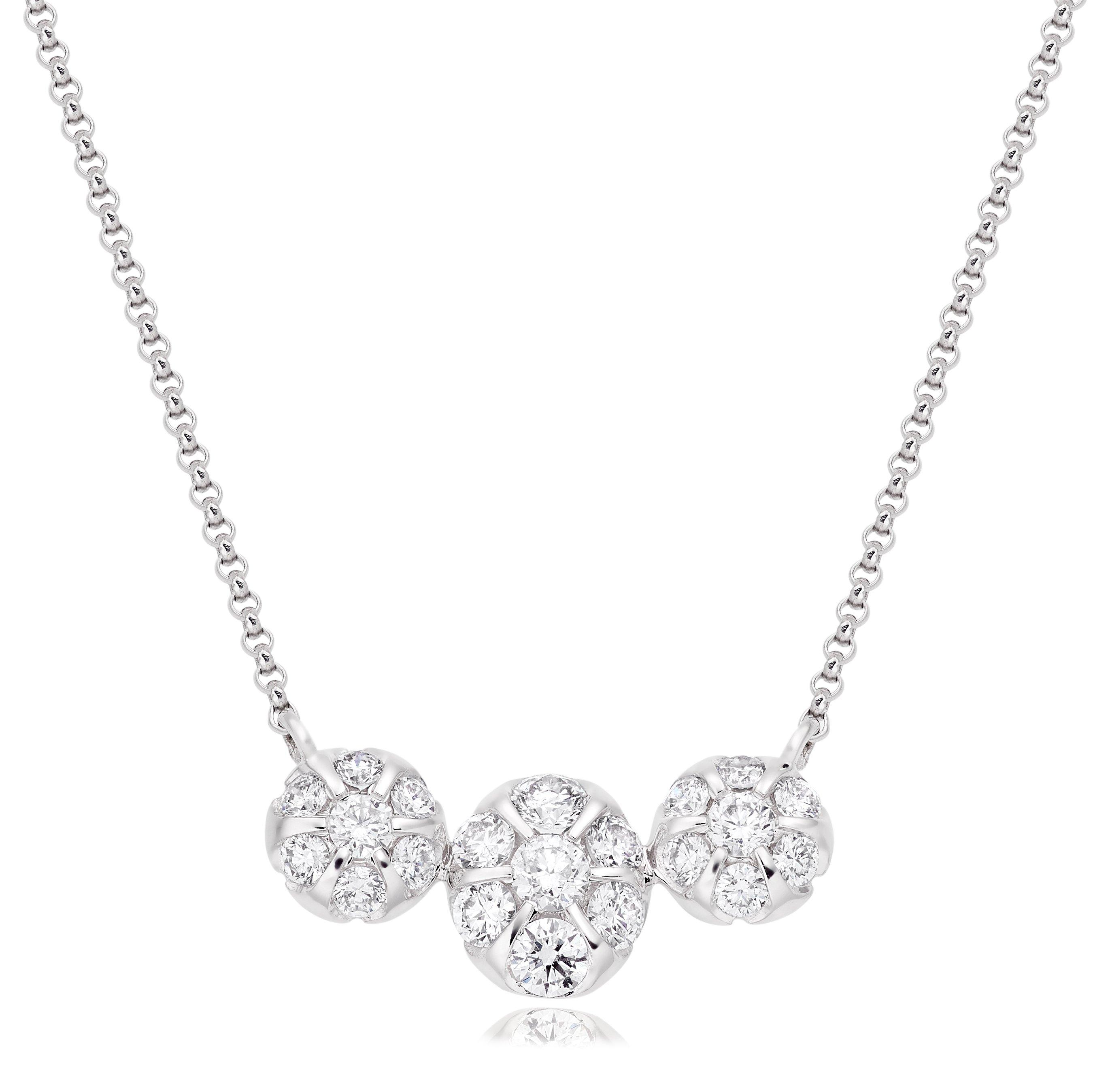 Loupe Delectables Diamond Necklace in 18ct White Gold