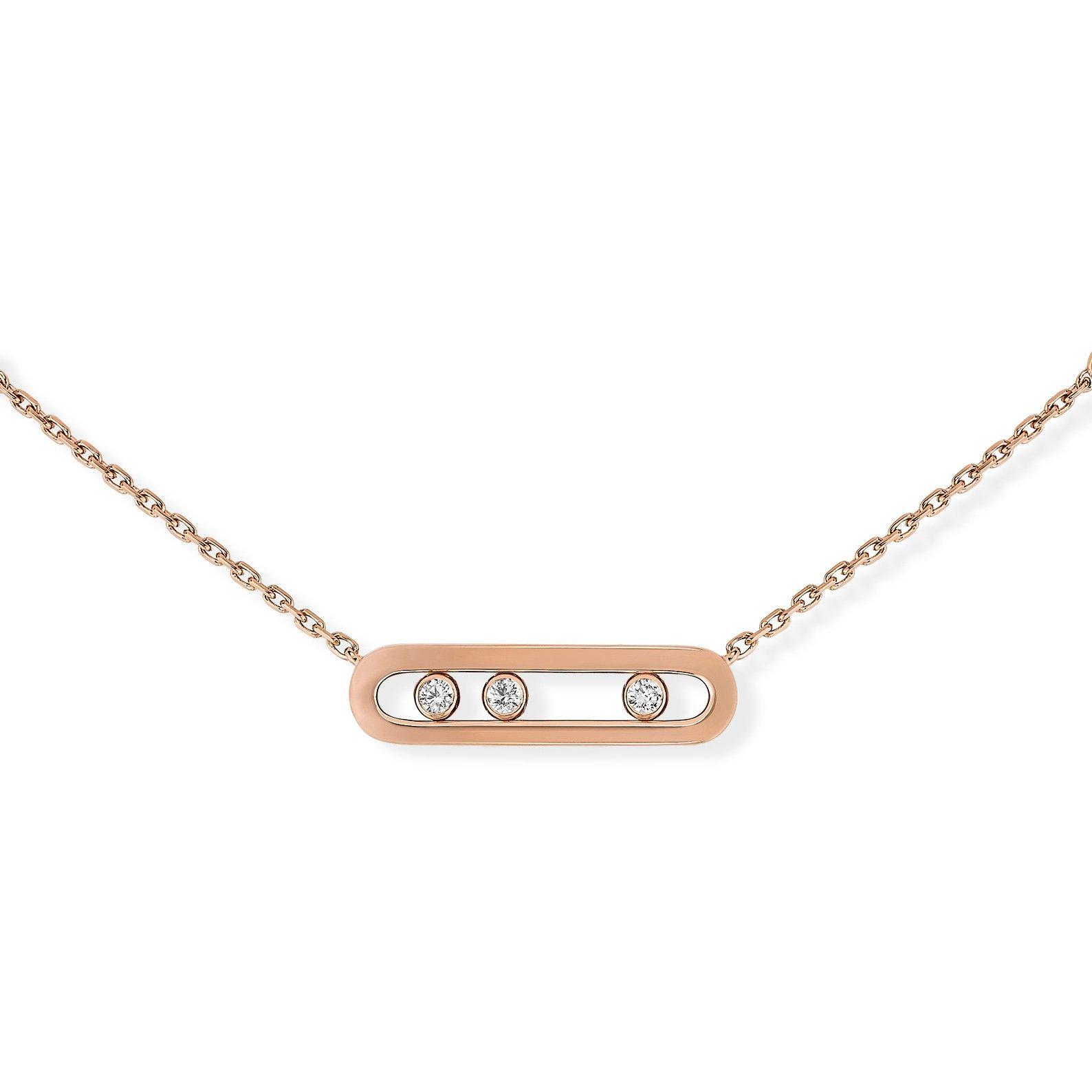 Messika Move Classic Diamond 18ct Rose Gold Necklace