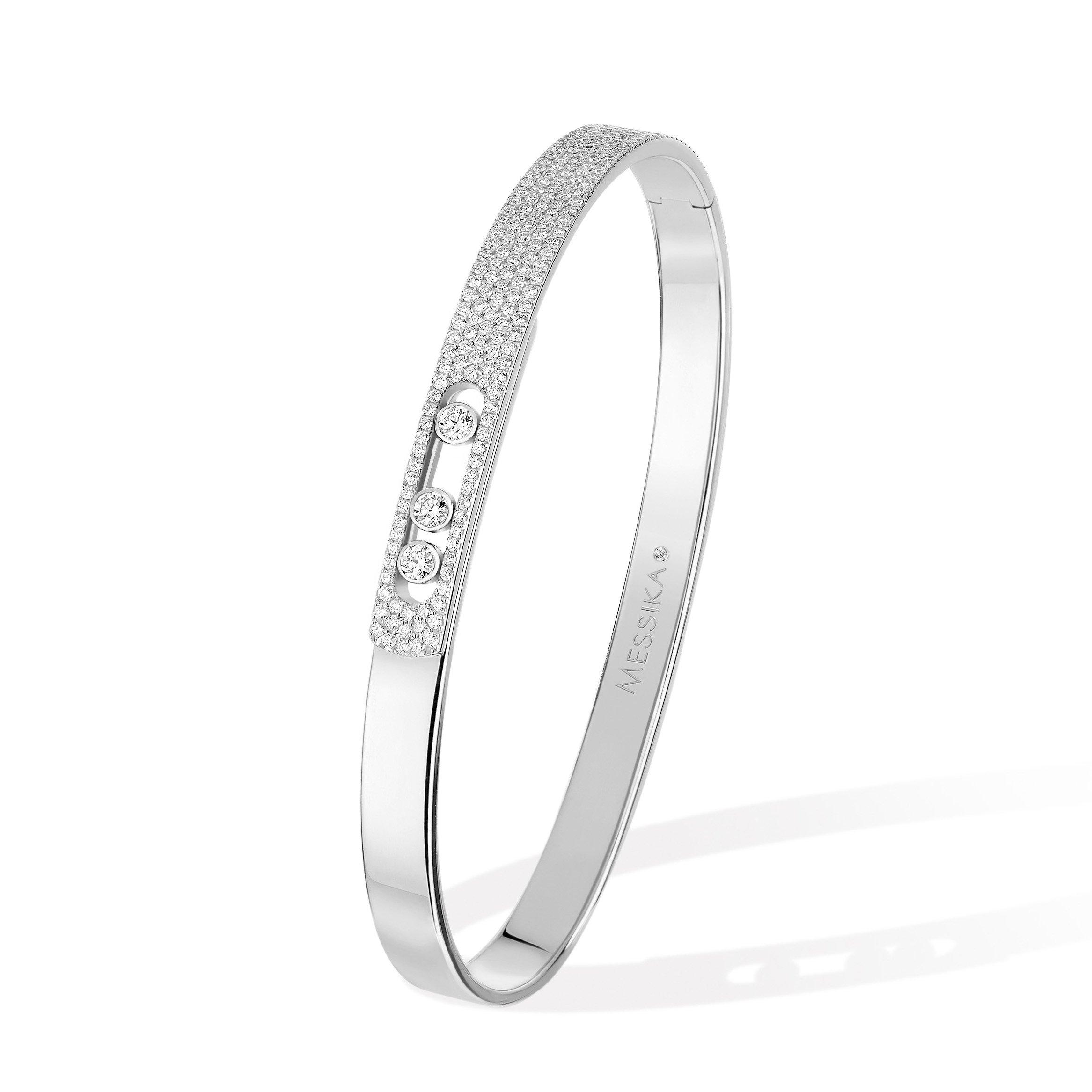 Messika Move Noa Diamond 18ct White Gold Bangle