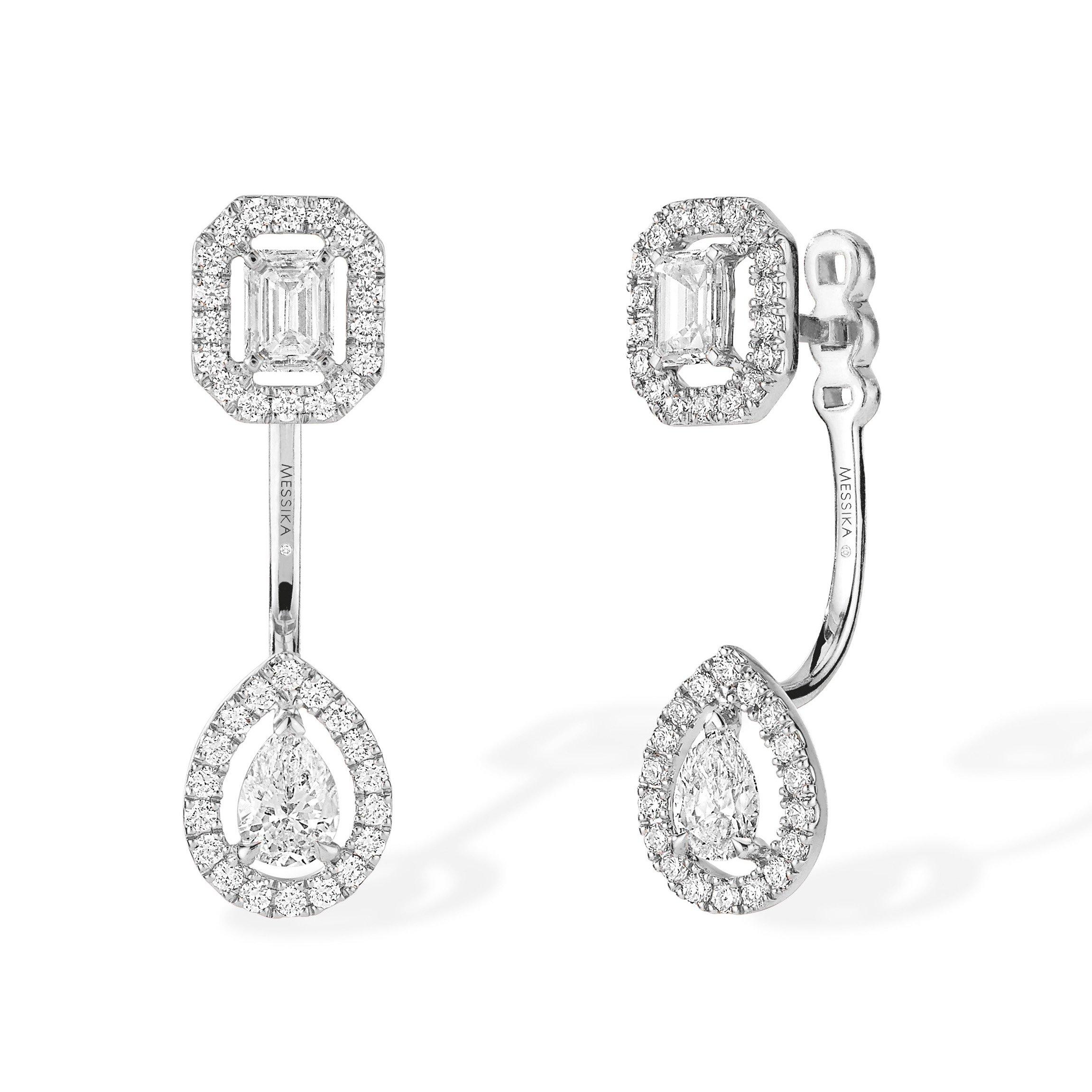 Messika My Twin Toi & Moi 18ct White Gold Diamond Earrings