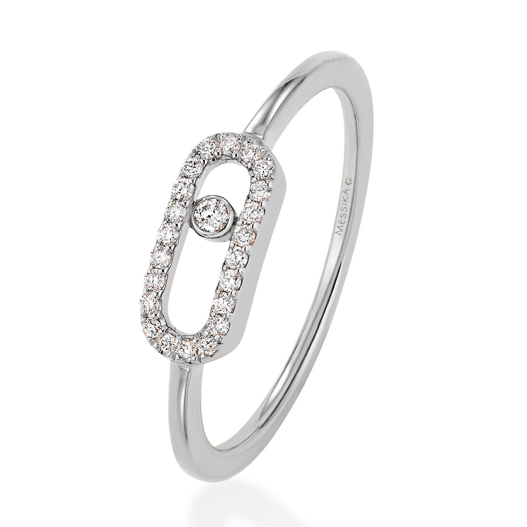 Messika Move Uno 18ct White Gold Diamond Ring