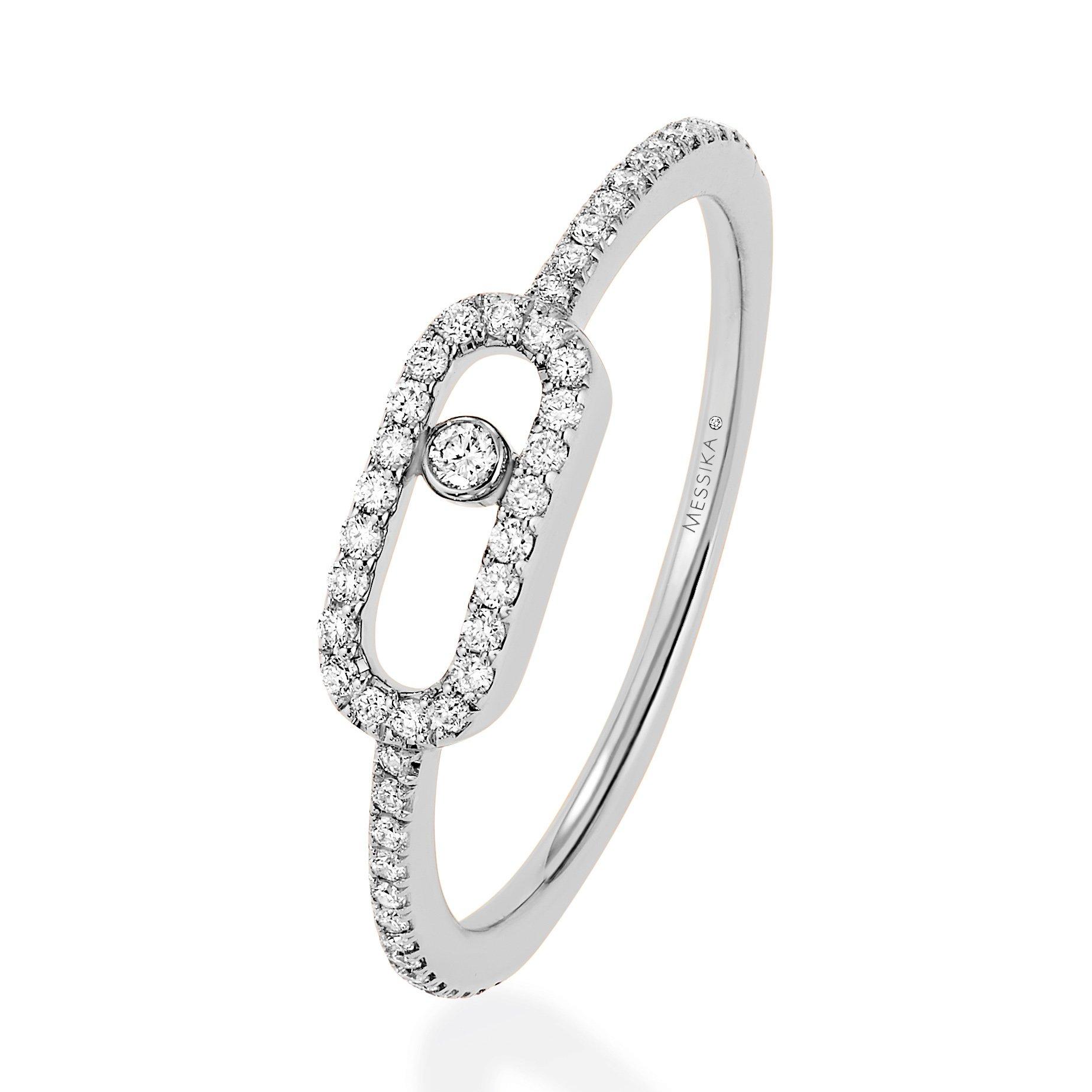 Messika Move Uno Diamond Ring in 18ct White Gold