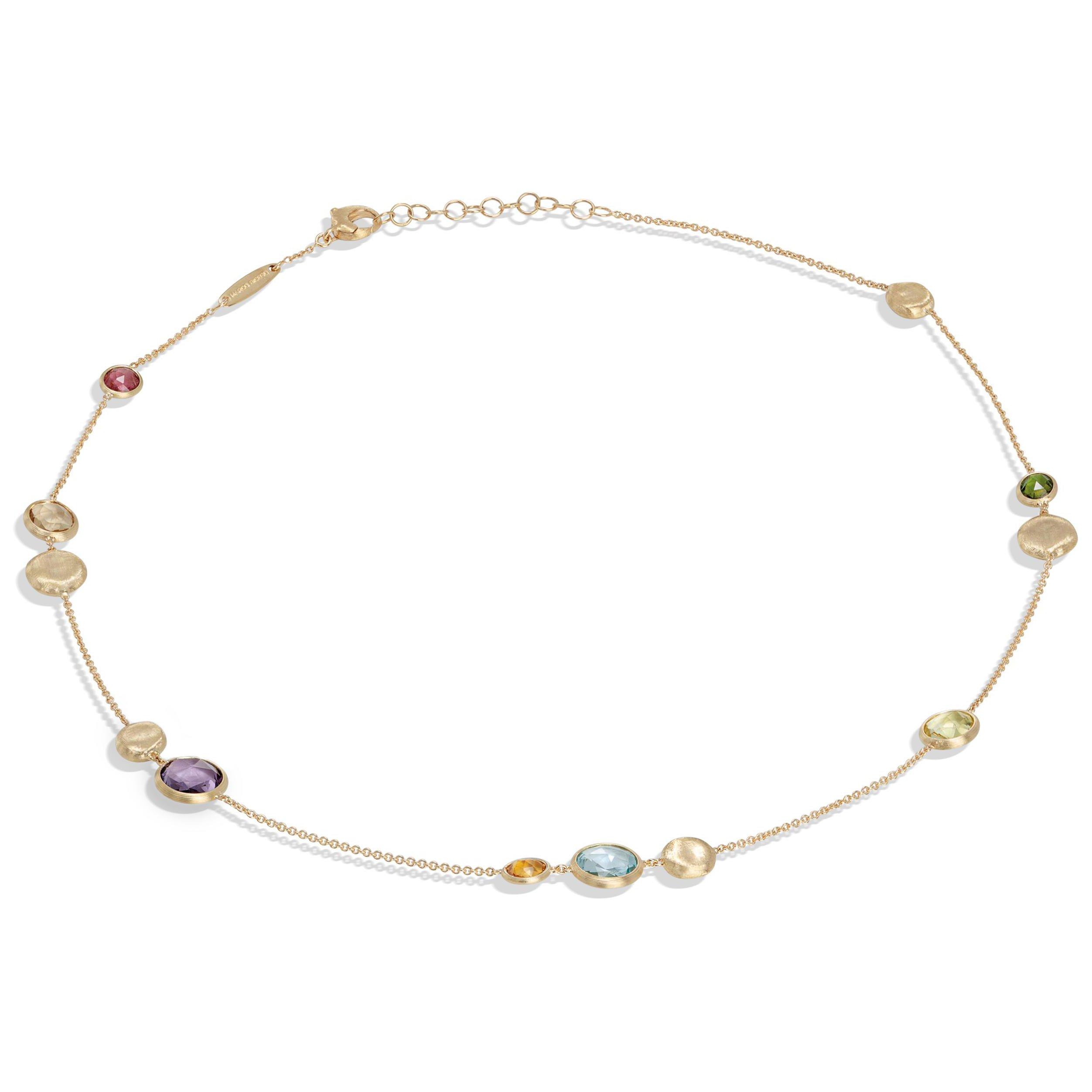 Marco Bicego Jaipur Colour 18ct Yellow Gold Gemstone Necklace