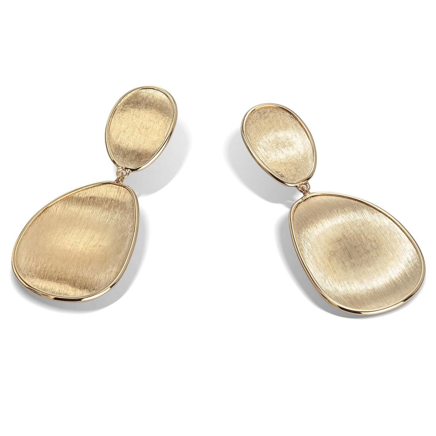 Marco Bicego Lunaria 18ct Yellow Gold Drop Earrings
