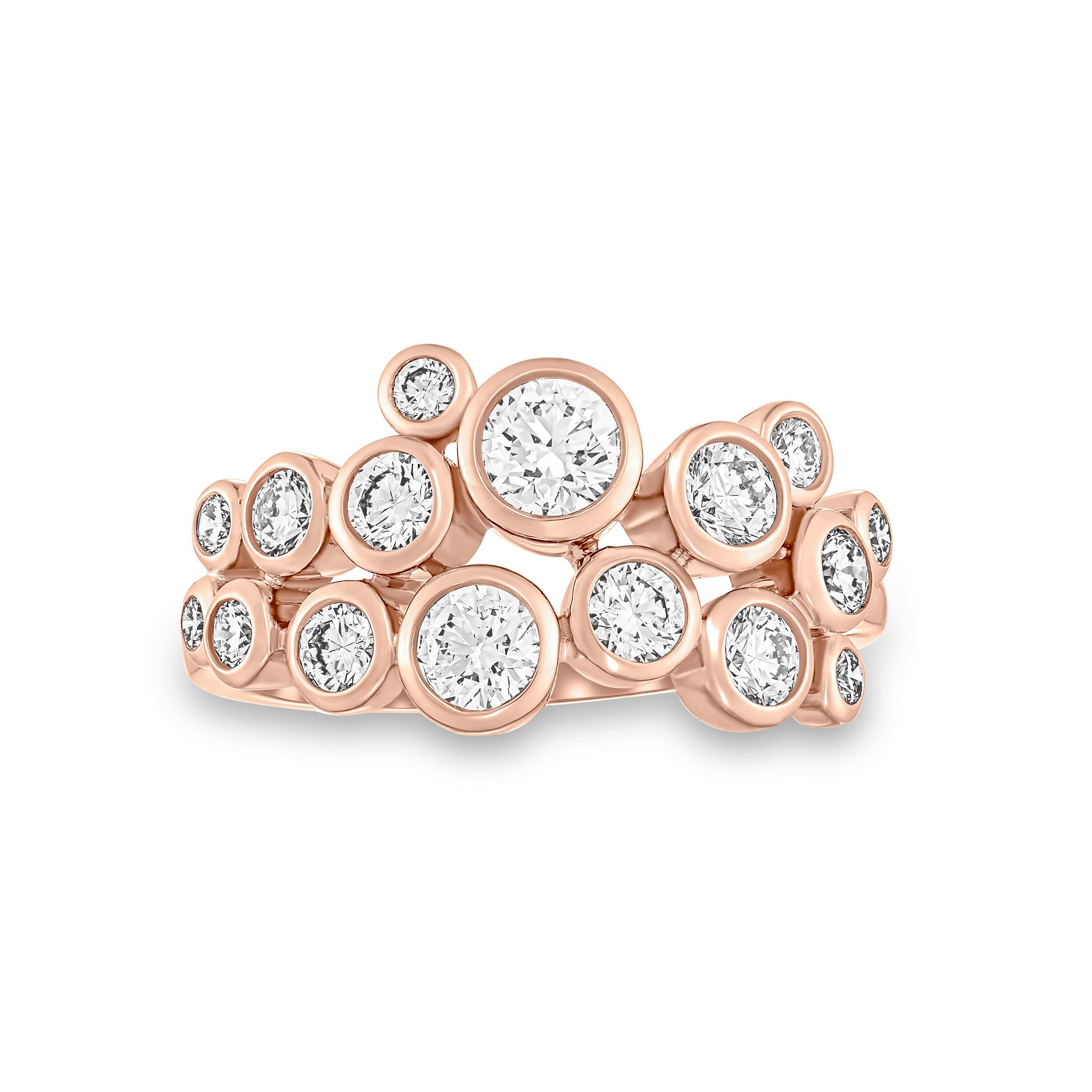 Loupe Verve Diamond Ring in 18ct Rose Gold
