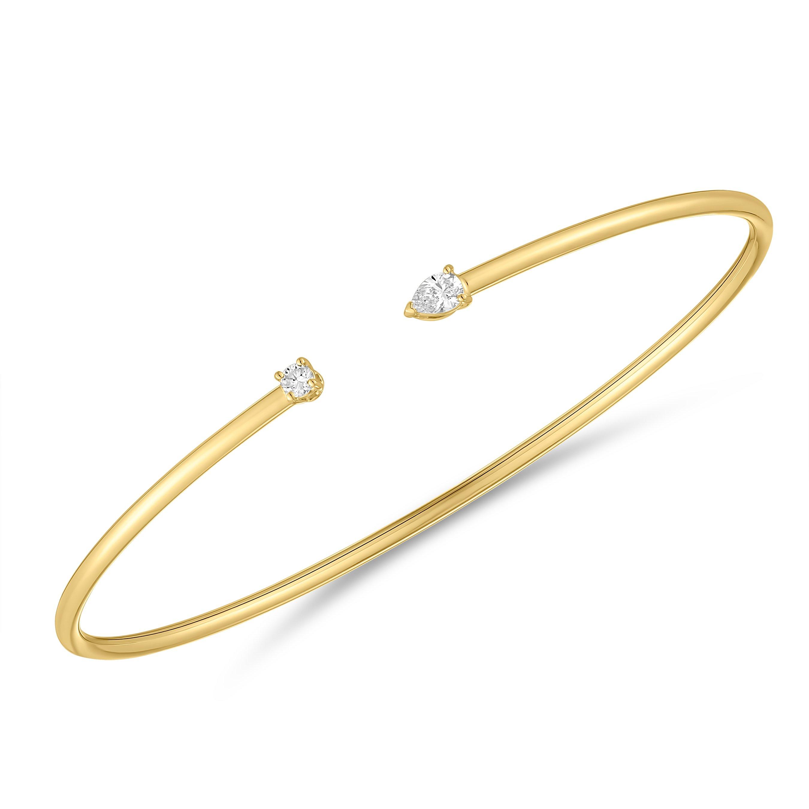 Loupe Icons Diamond Bangle in 18ct Yellow Gold