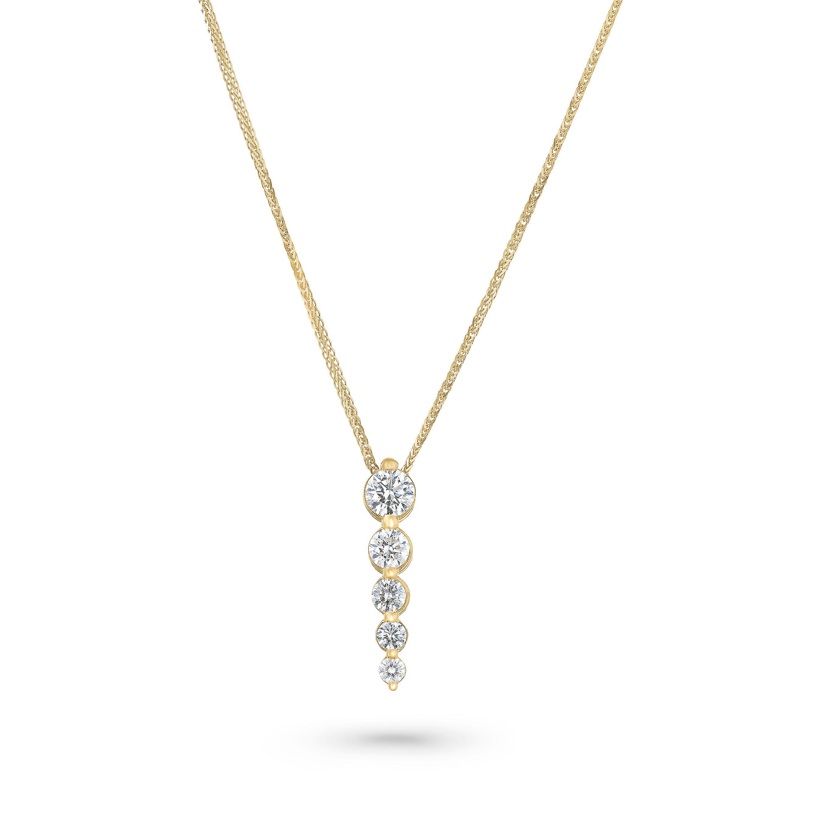 Loupe Icon Diamond Pendant in 18ct Yellow Gold