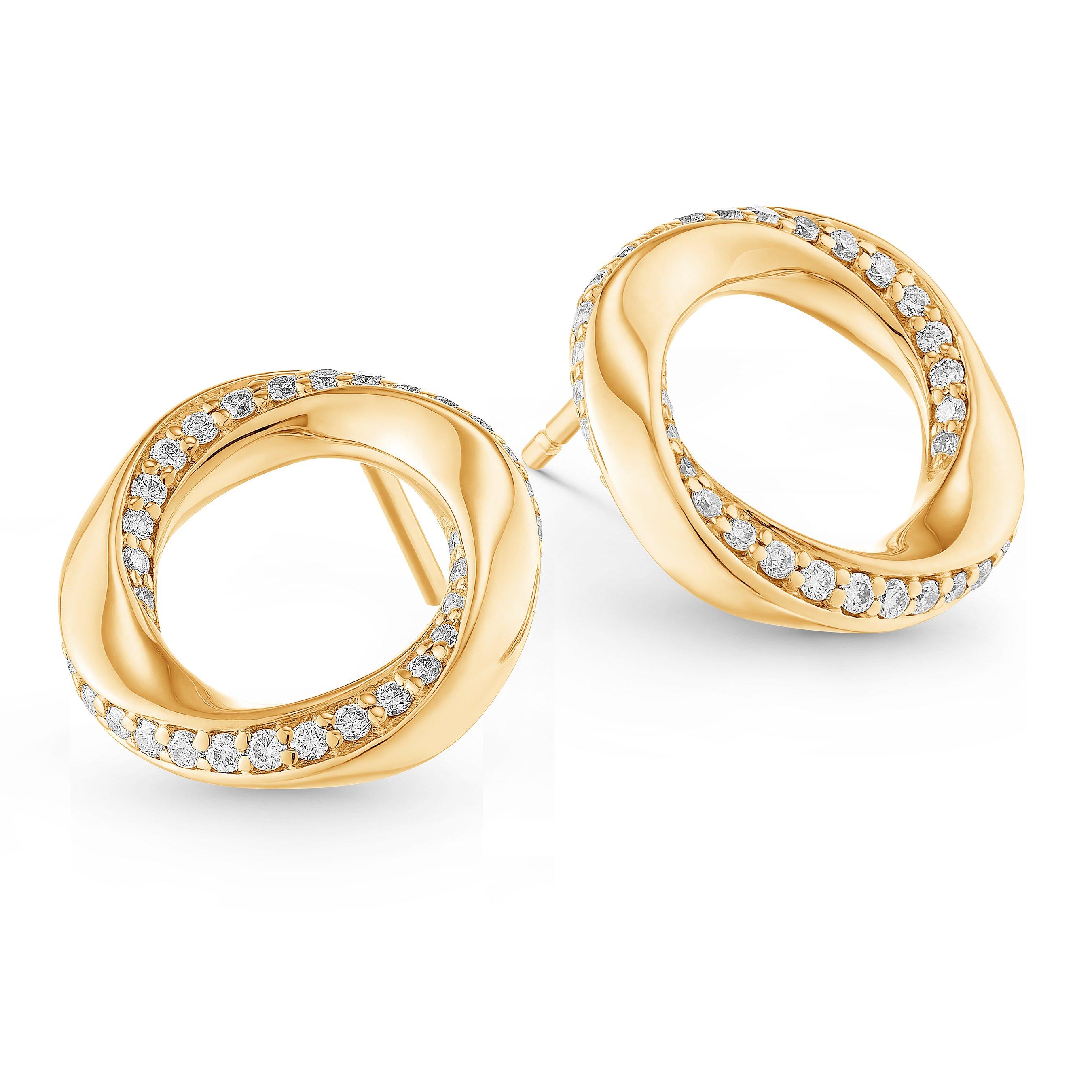 Loupe Spyra Diamond Earrings in 18ct Gold