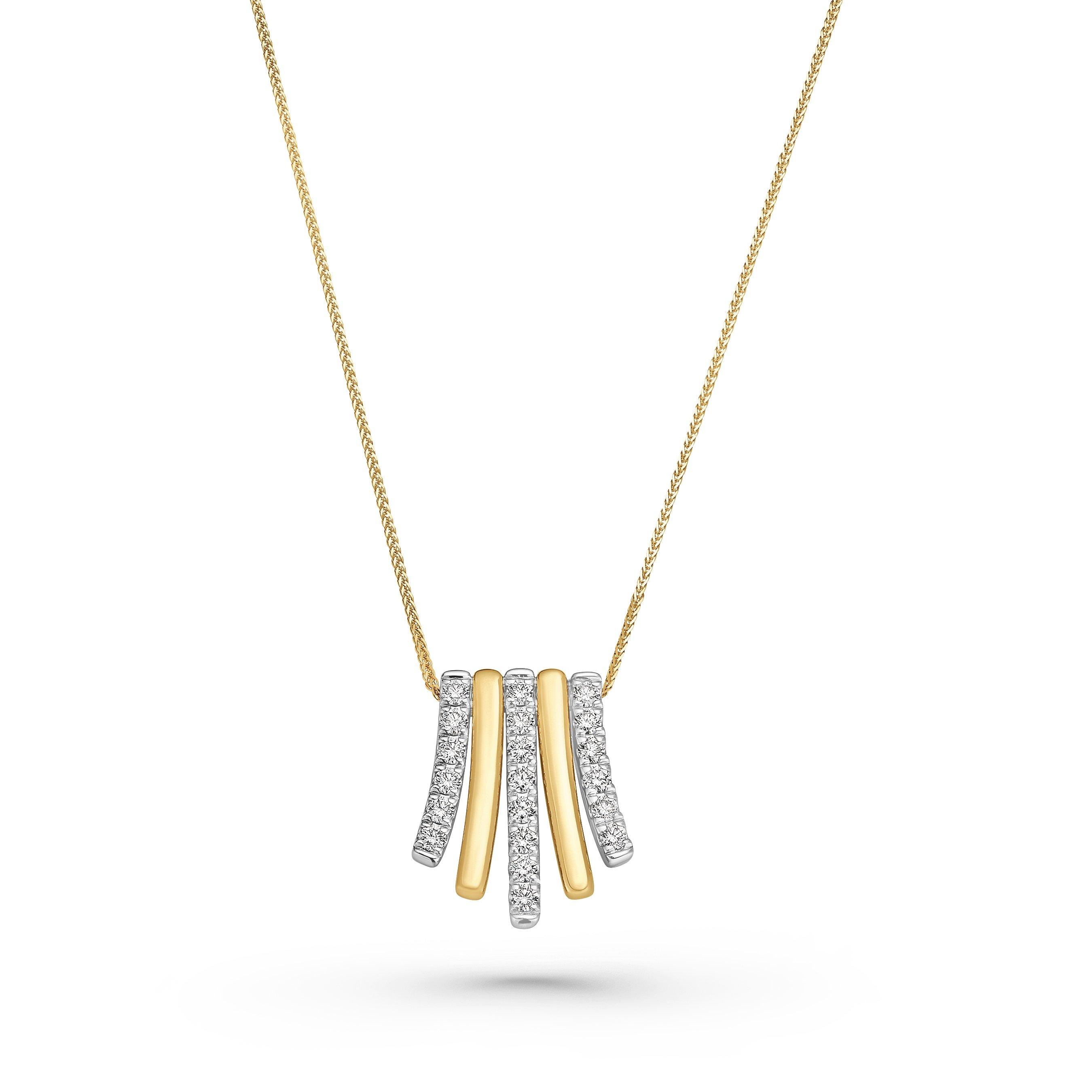 Loupe Harmonia Diamond Pendant in 18ct Yellow Gold