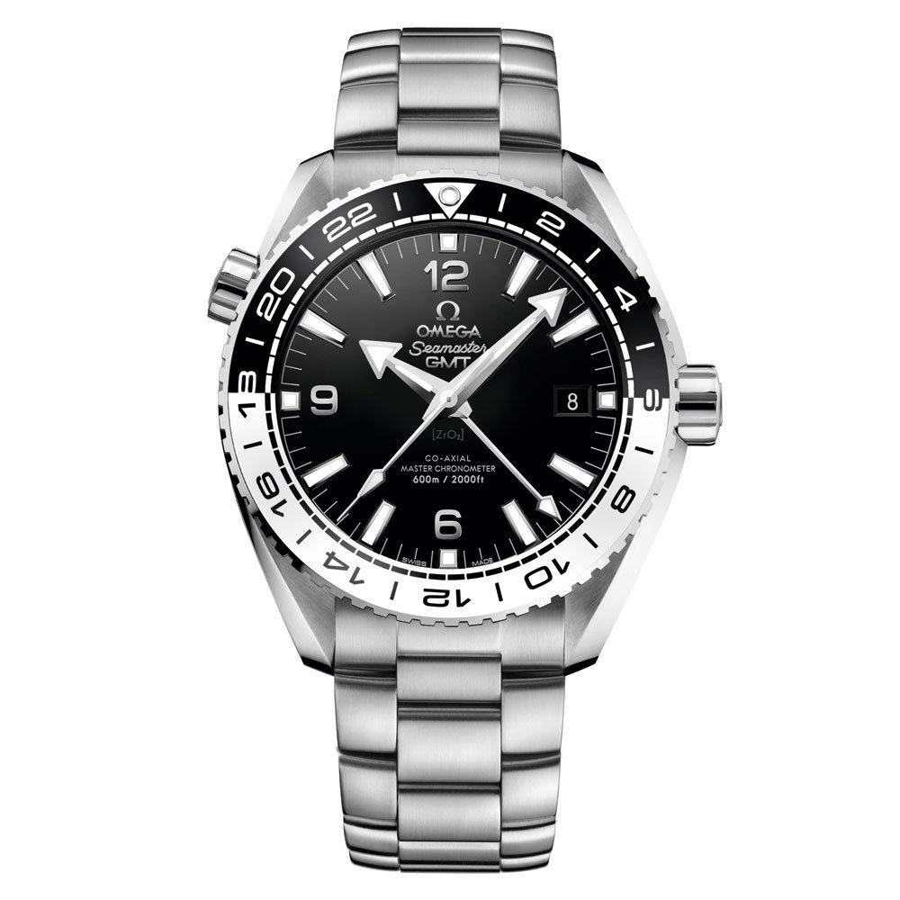 OMEGA Seamaster Planet Ocean 600m Co Axial Master Chronometer Stainless Steel GMT Men s Watch 43 mm Black Dial 215.30.44.22.01.001 Loupe
