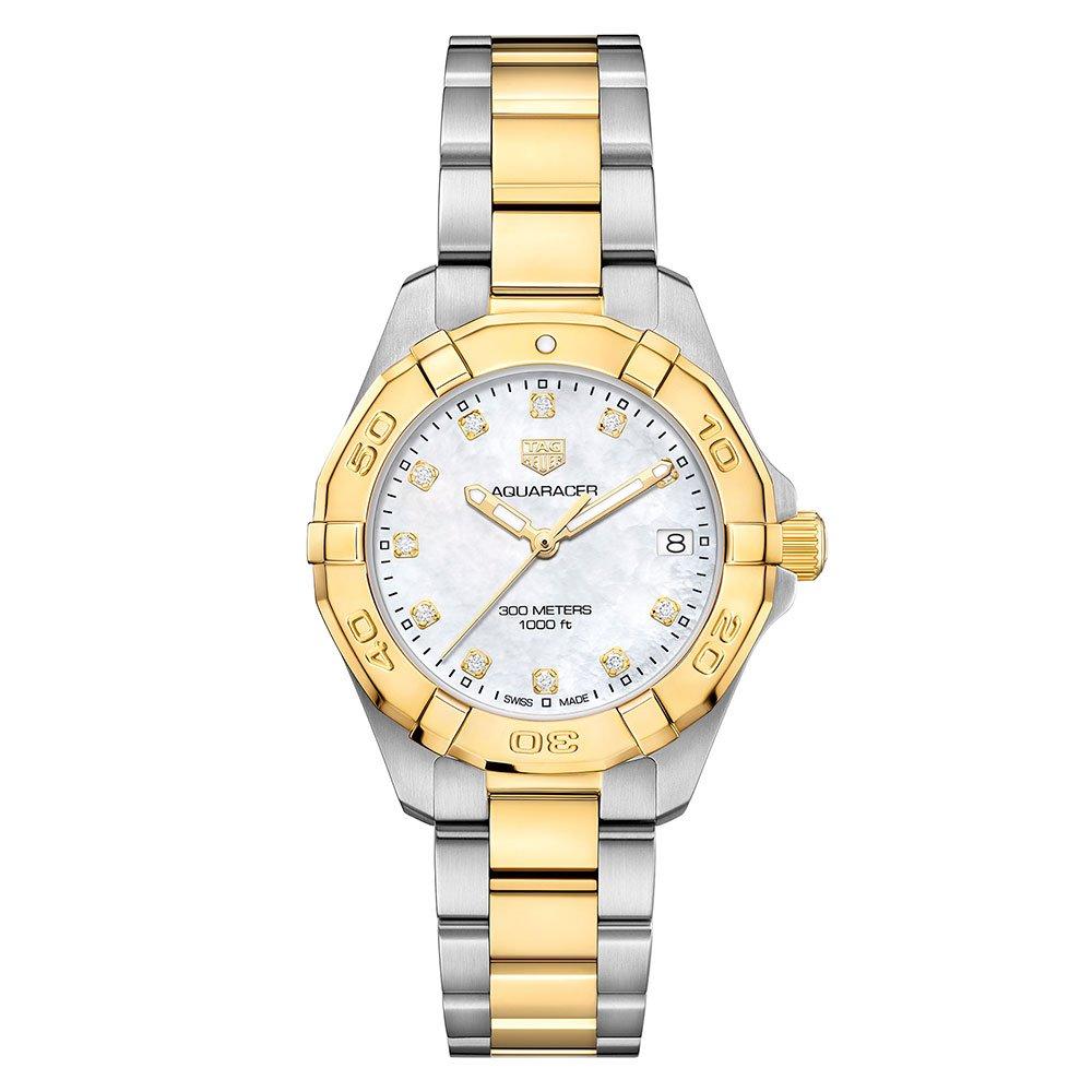 TAG Heuer Aquaracer Gold Plated and Stainless Steel Quartz Ladies Watch