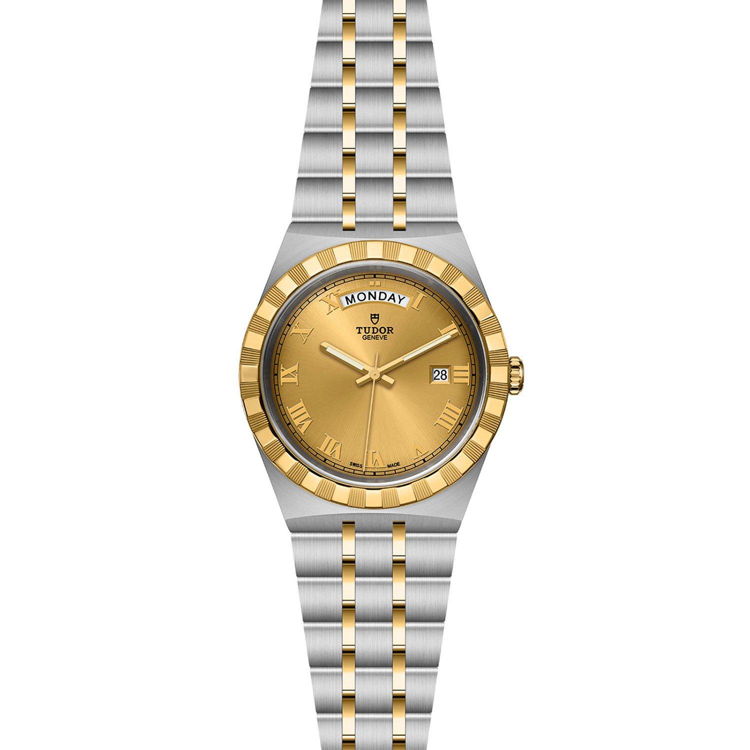 Tudor Royal Automatic Stainless Steel and Yellow Gold Men 