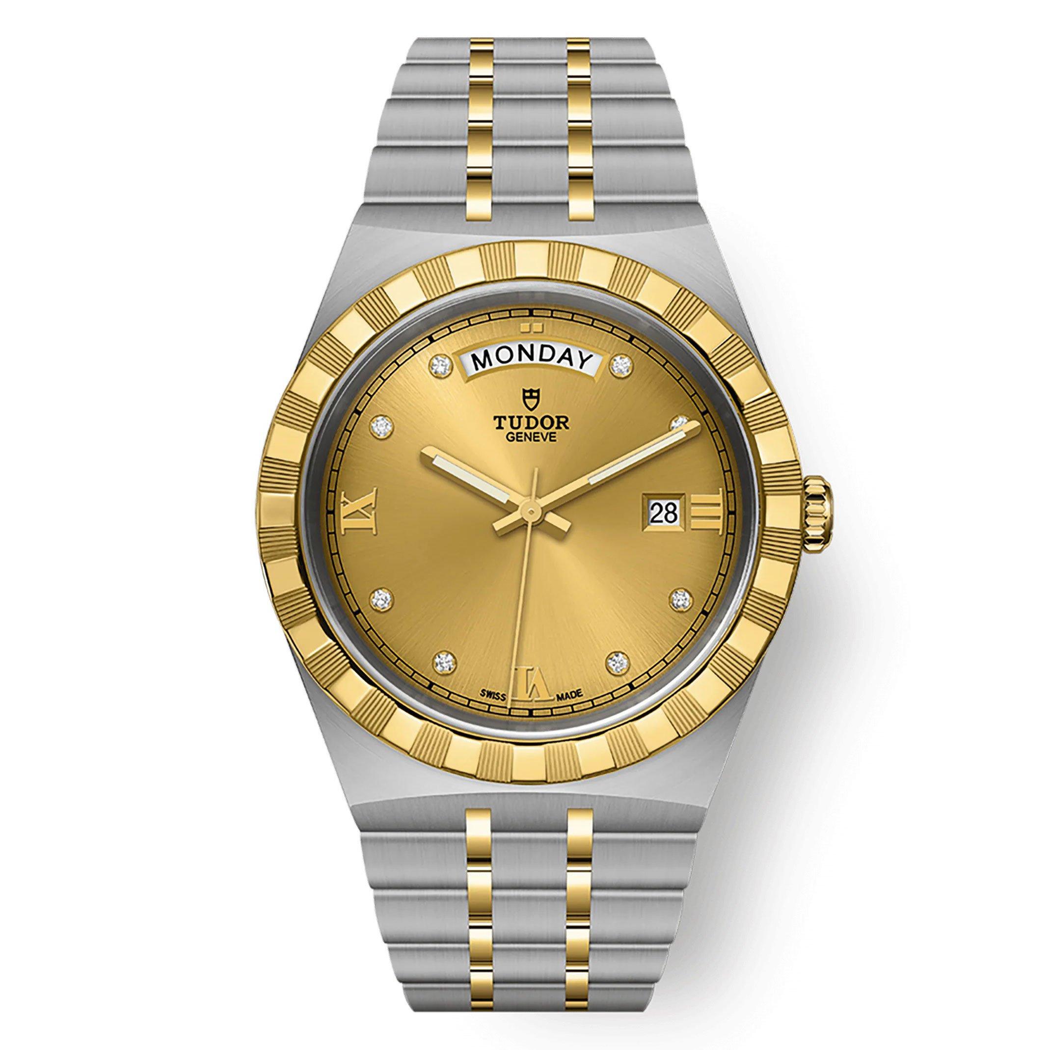 TUDOR Royal 41mm Stainless Steel and Yellow Gold Diamond Automatic Men's Watch