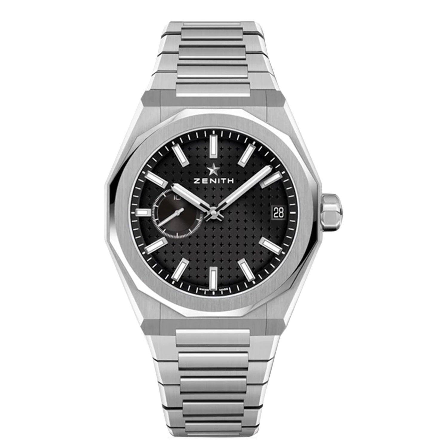 Zenith Defy Skyline Stainless Steel Automatic Watch 41 mm Black Dial 03.9300.3620 21.I001 Loupe