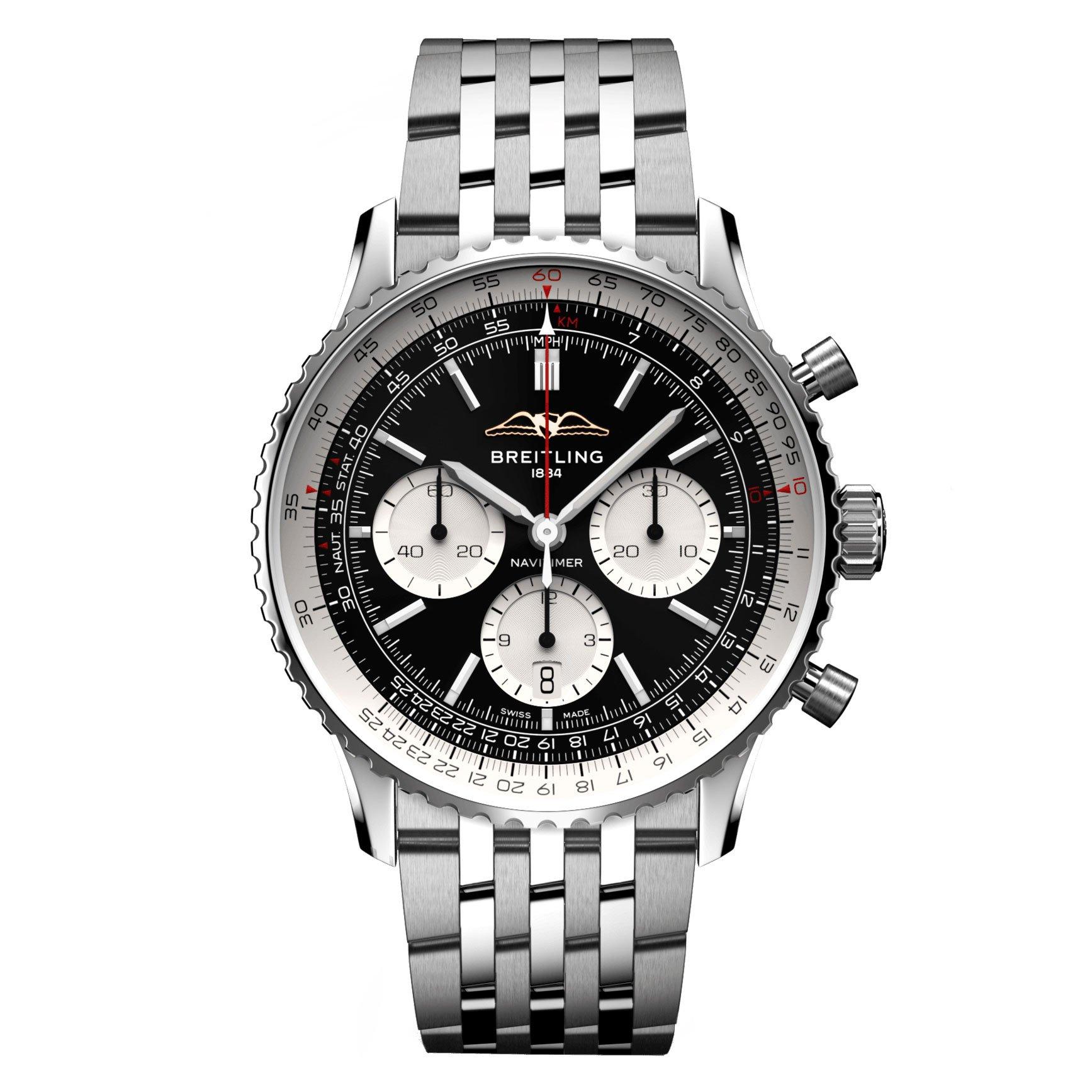 Stainless best sale steel breitling