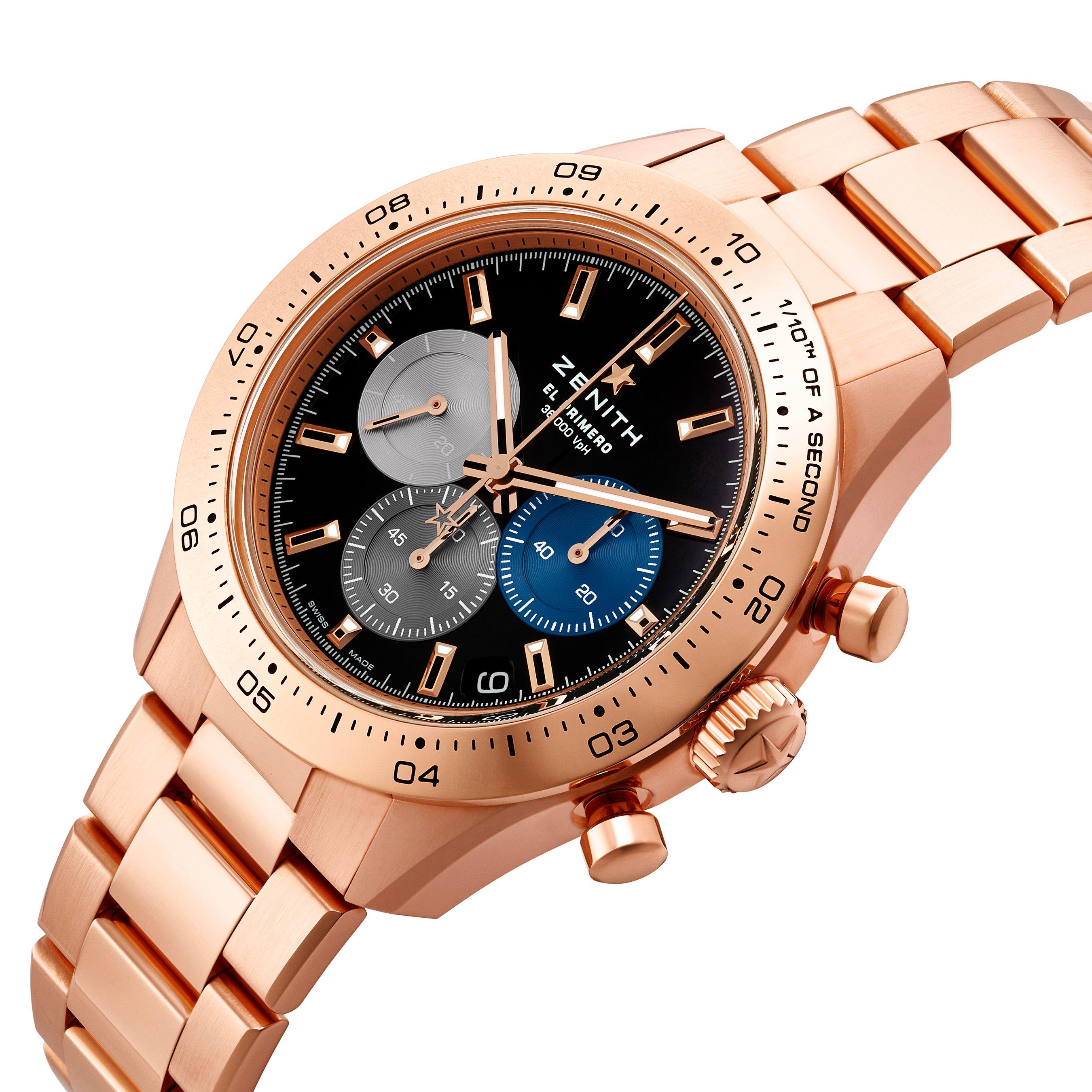 ZENITH Chronomaster Sport 18ct Rose Gold and Stainless Steel