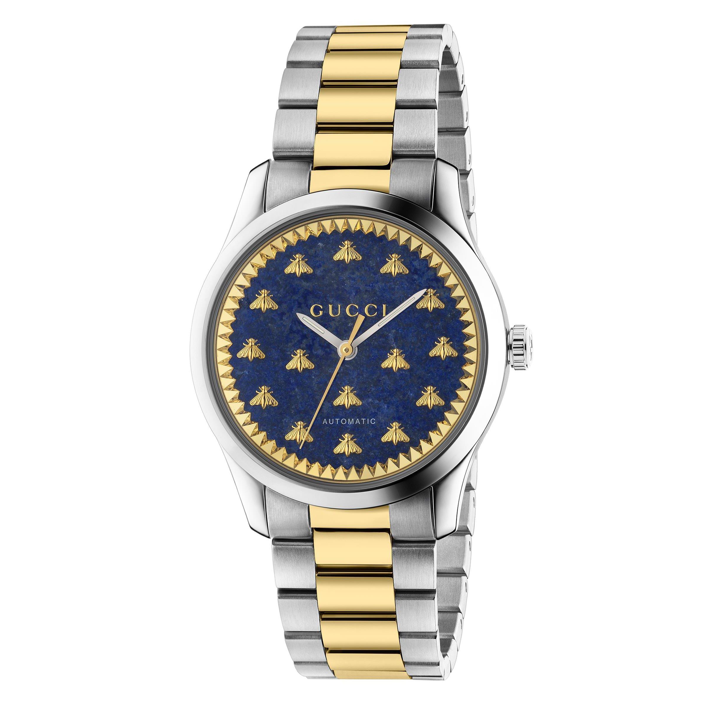 G-Timeless Stainless Steel and 18ct Gold Automatic Watch