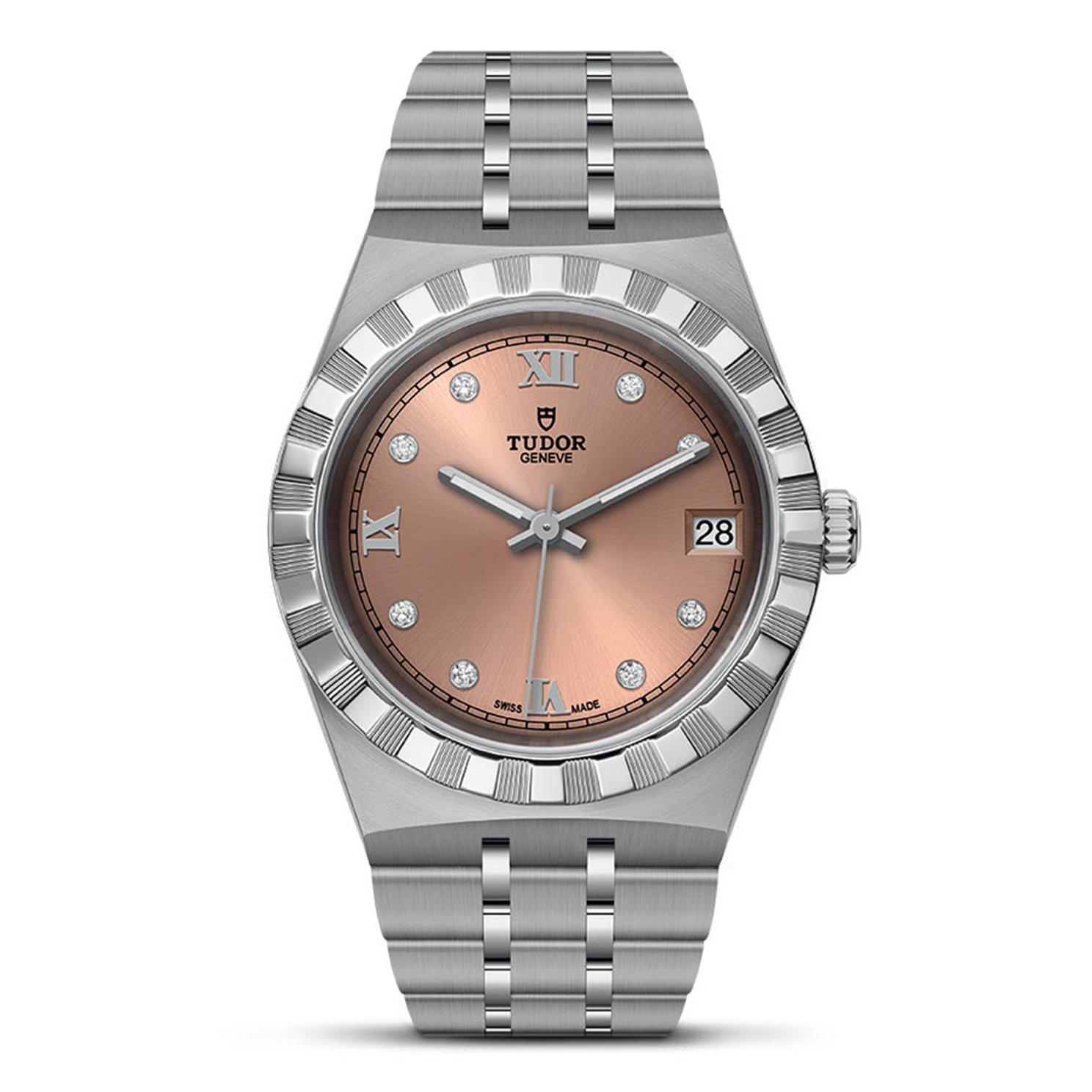 TUDOR Royal Automatic Stainless Steel Diamond Ladies Watch,