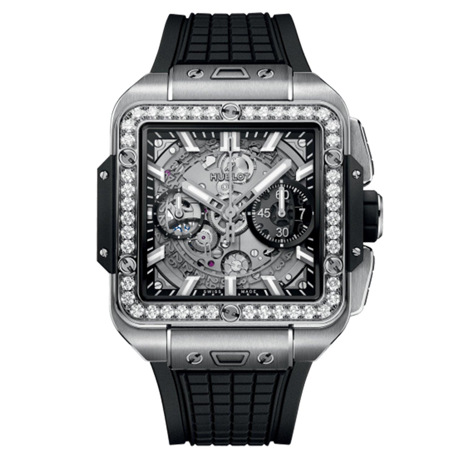 Hublot on sale black diamonds