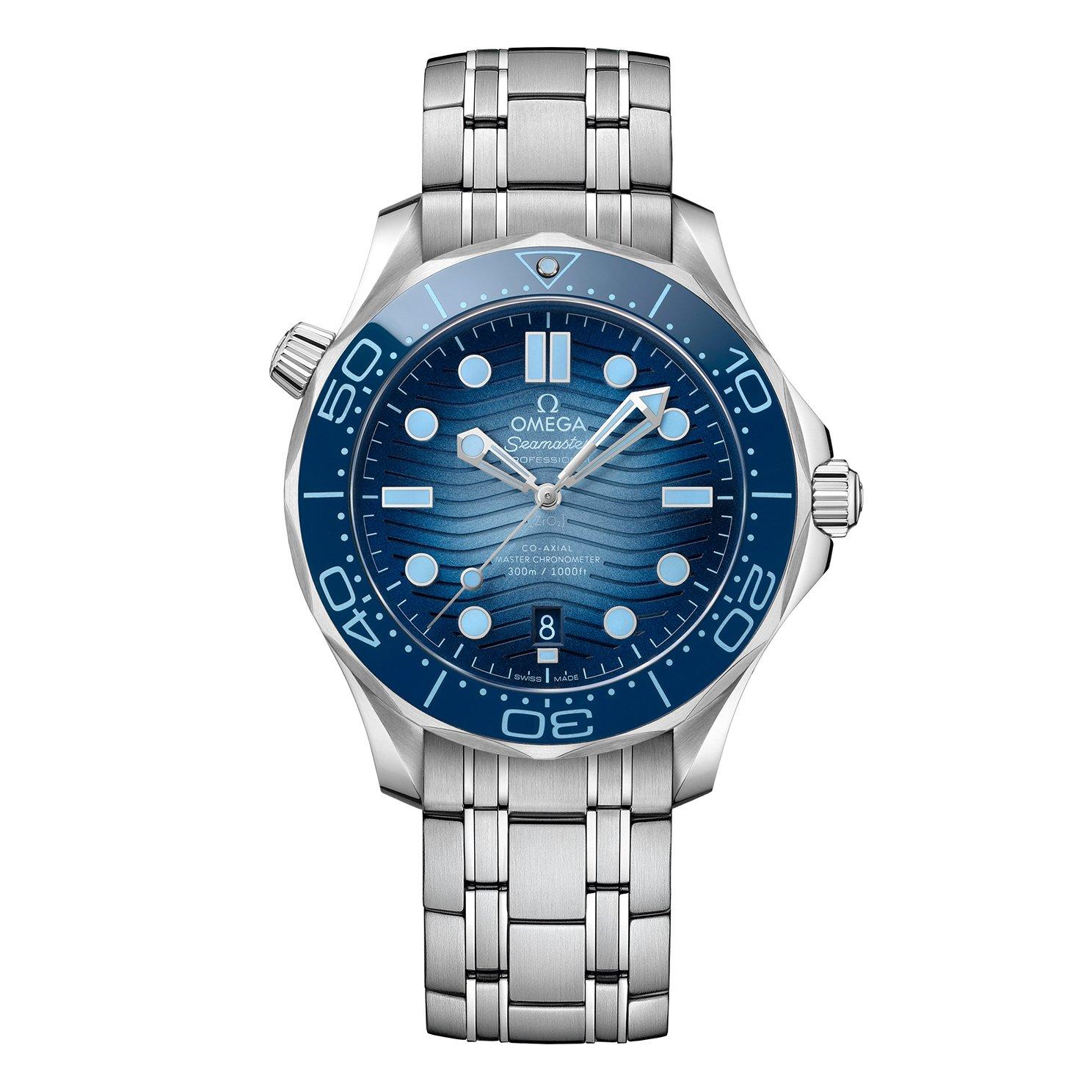 OMEGA Seamaster Diver 300m Chronometer Stainless Steel and Ceramic Automatic Watch 42 mm Blue Dial 210.30.42.20.03.003 Loupe