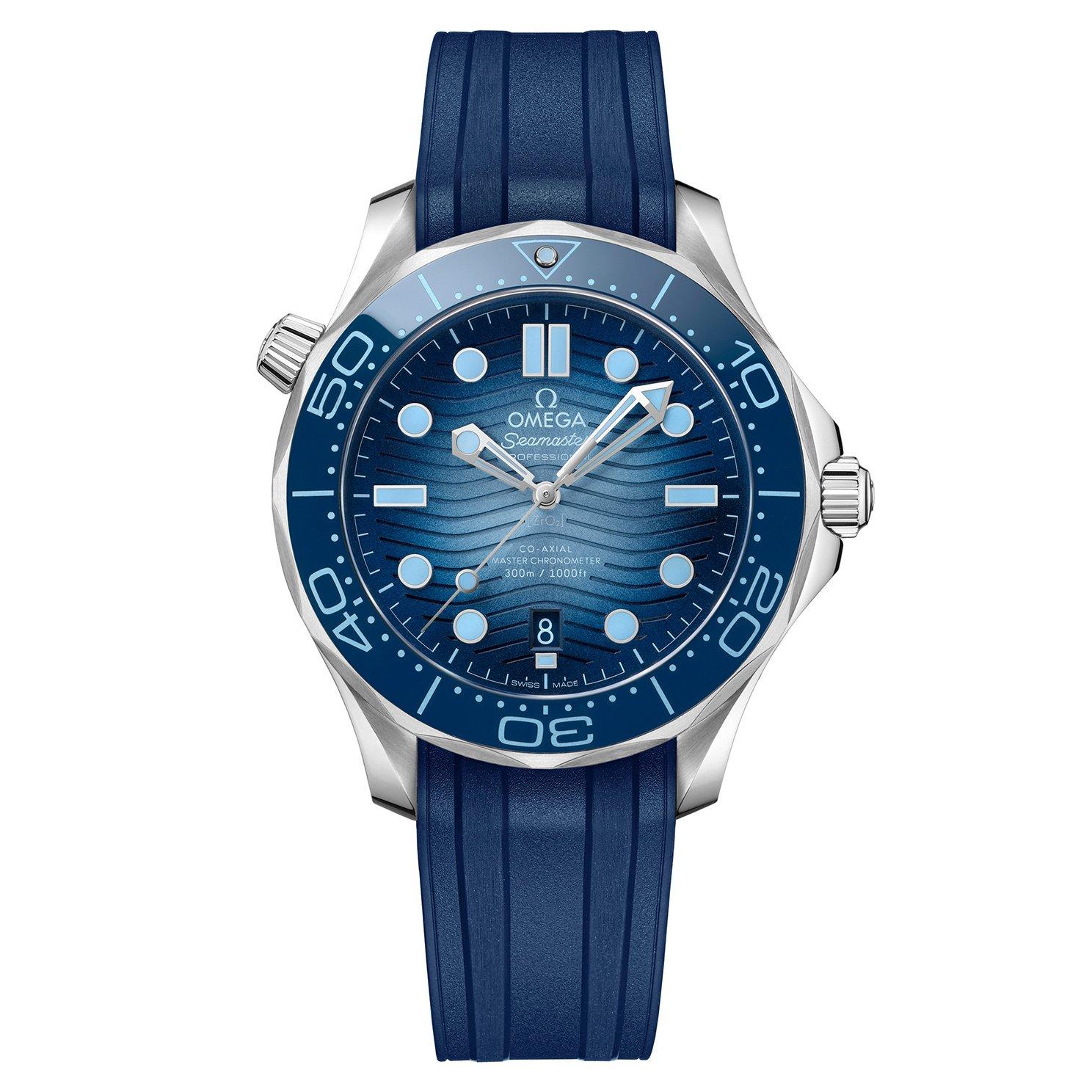 OMEGA Seamaster Diver 300m Chronometer Stainless Steel and Ceramic Automatic Watch 42 mm Blue Dial 210.32.42.20.03.002 Loupe